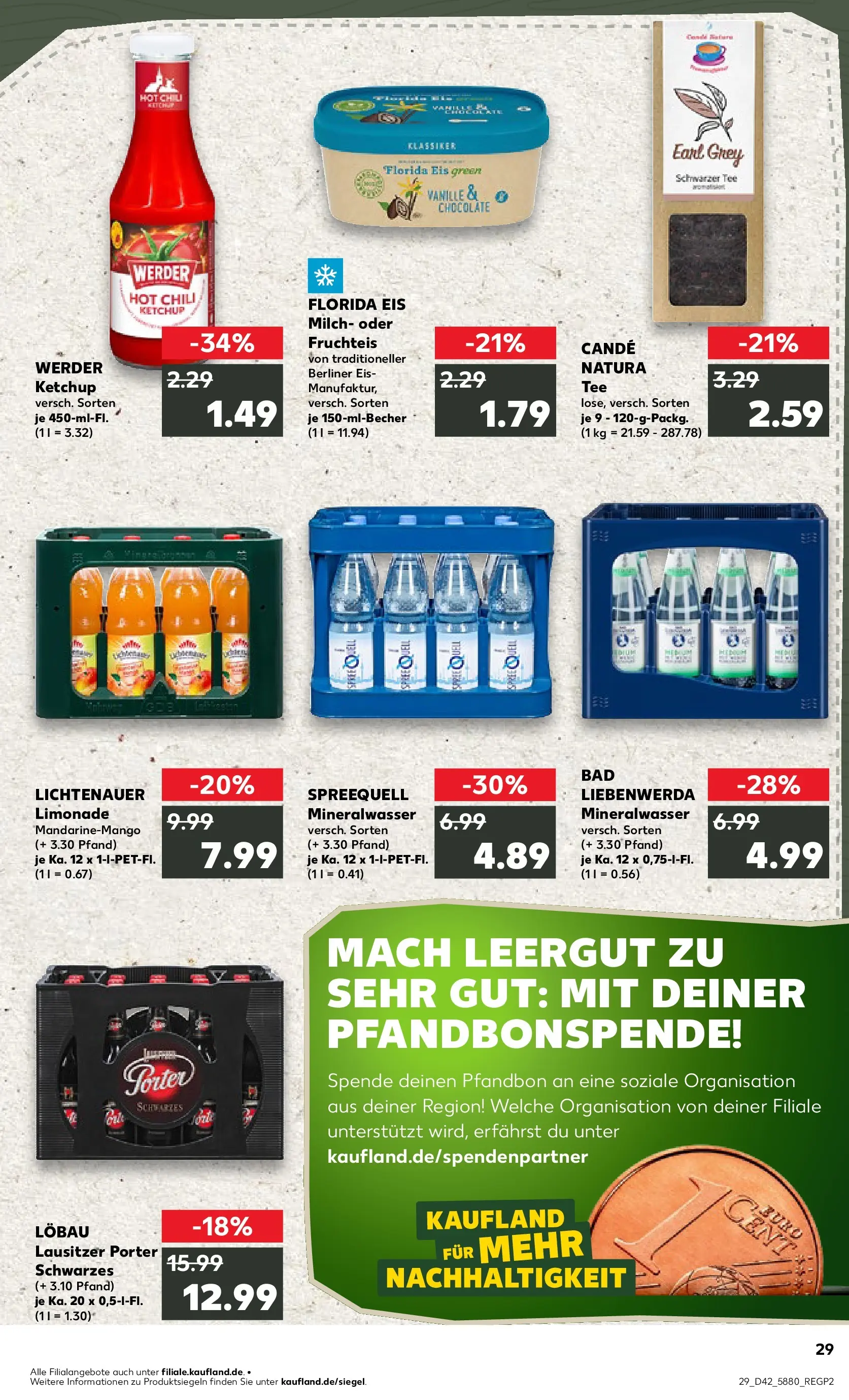 Prospekt Kaufland ab 15.10.2025 » Angebote und Werbung Online | Seite: 29 | Produkte: Berliner, Bad, Limonade, Eis Prospekt Kaufland ab 15.10.2025 » Angebote Online zum Blättern | Seite: 29 | Produkte: Berliner, Bad, Limonade, Eis