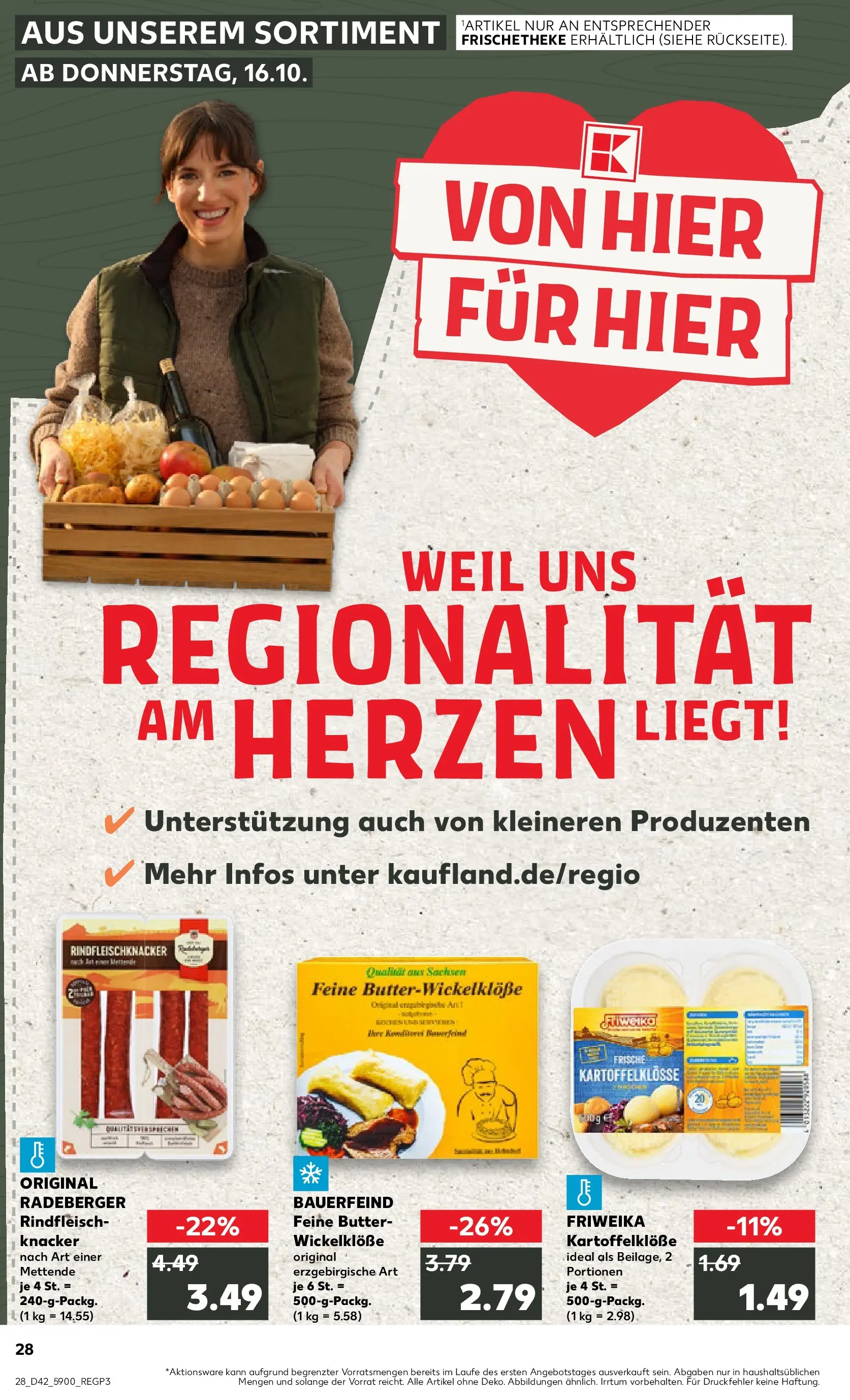Prospekt Kaufland ab 15.10.2025 » Angebote und Werbung Online | Seite: 28 | Produkte: Butter, Rindfleisch Prospekt Kaufland ab 15.10.2025 » Angebote Online zum Blättern | Seite: 28 | Produkte: Butter, Rindfleisch