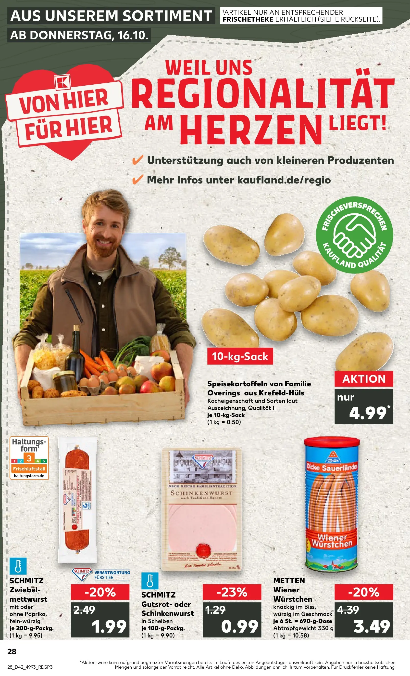 Prospekt Kaufland ab 15.10.2025 » Angebote und Werbung Online | Seite: 28 | Produkte: Wiener wurstchen Prospekt Kaufland ab 15.10.2025 » Angebote Online zum Blättern | Seite: 28 | Produkte: Wiener wurstchen