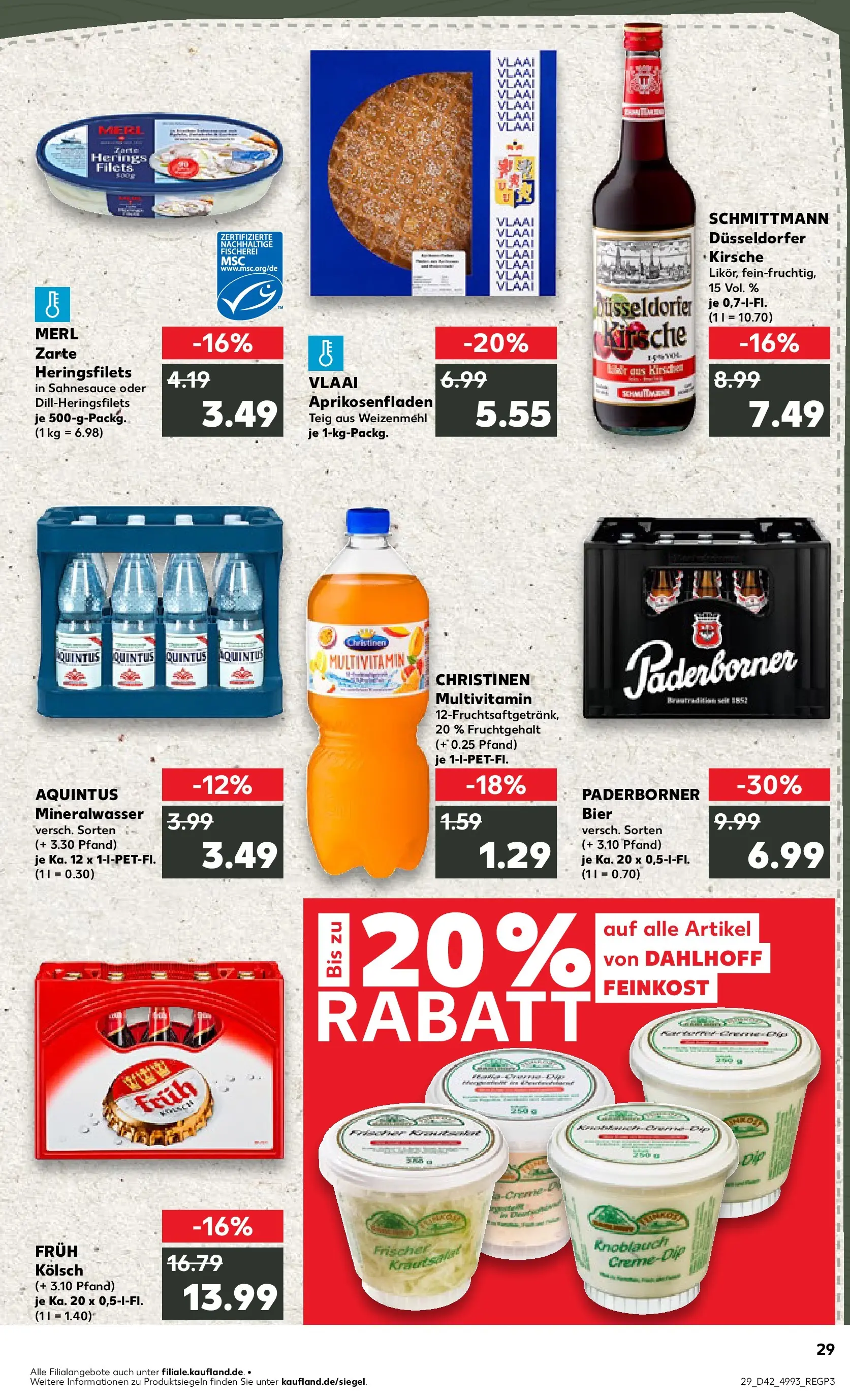 Prospekt Kaufland ab 15.10.2025 » Angebote und Werbung Online | Seite: 29 | Produkte: Weizenmehl, Mineralwasser, Kirschen, Knoblauch Prospekt Kaufland ab 15.10.2025 » Angebote Online zum Blättern | Seite: 29 | Produkte: Weizenmehl, Mineralwasser, Kirschen, Knoblauch