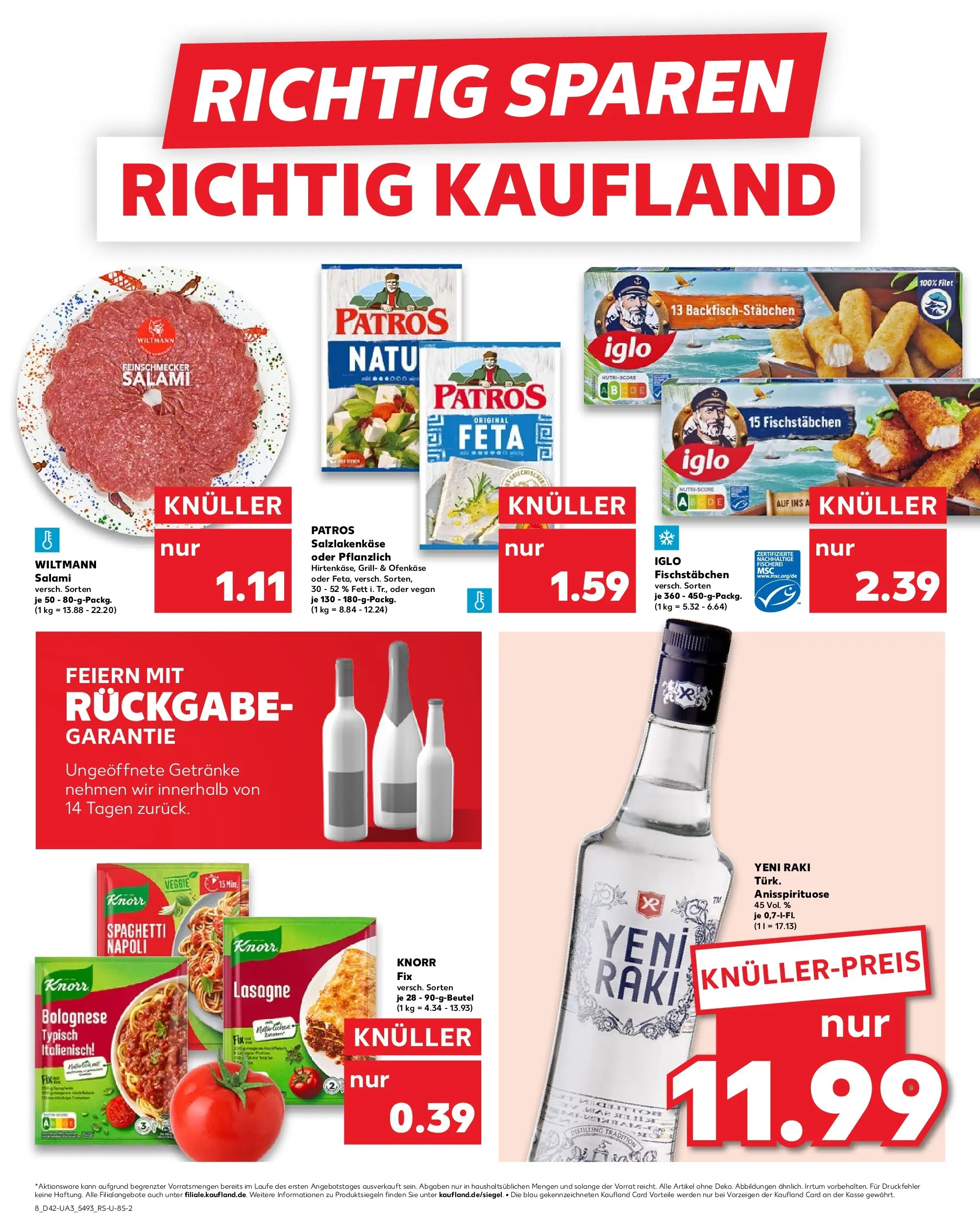 Prospekt Kaufland ab 15.10.2025 » Angebote Online zum Blättern | Seite: 8 | Produkte: Grill, Feta, Patros, Fischstabchen