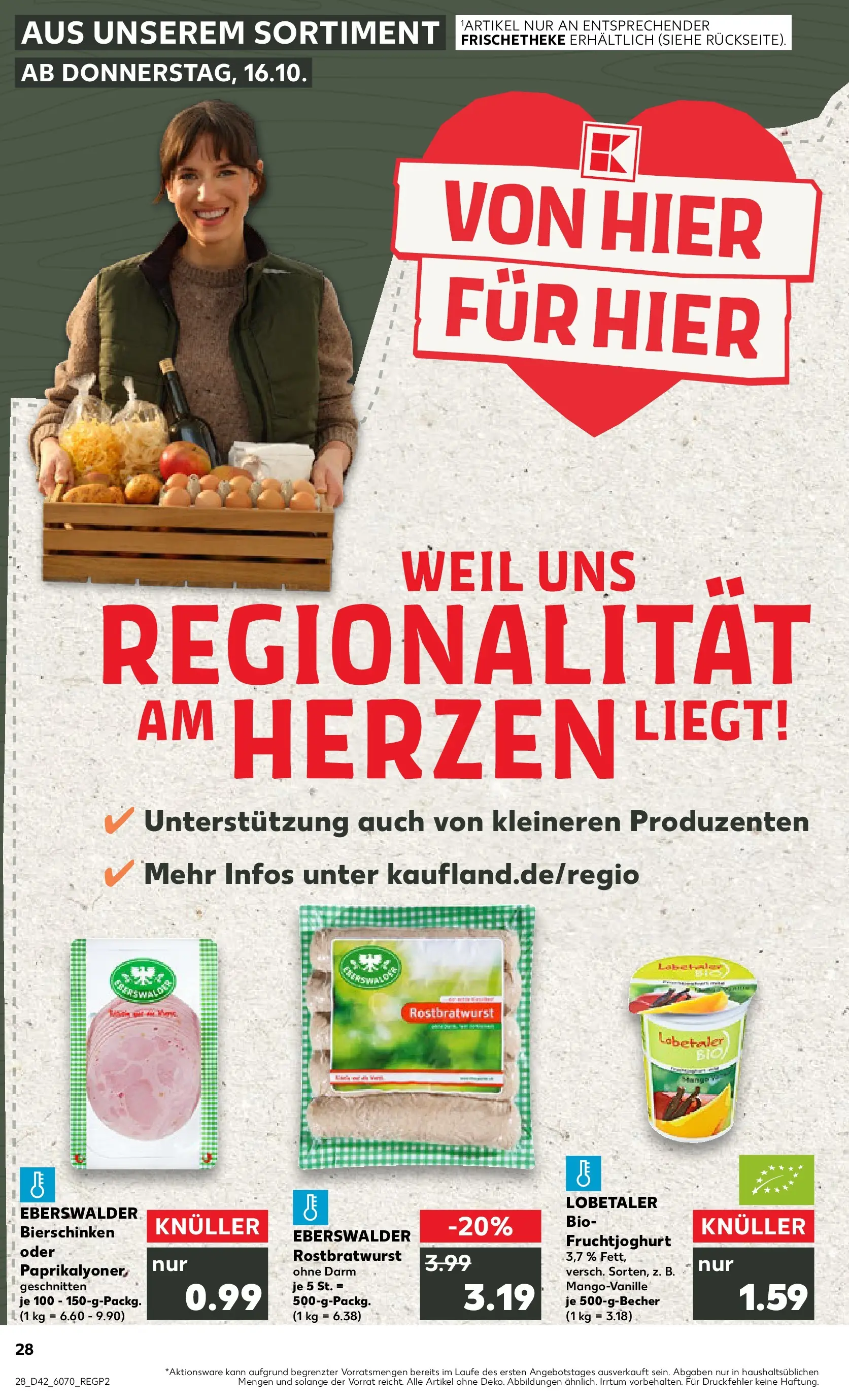 Prospekt Kaufland ab 15.10.2025 » Angebote und Werbung Online | Seite: 28 | Produkte: Fruchtjoghurt Prospekt Kaufland ab 15.10.2025 » Angebote Online zum Blättern | Seite: 28 | Produkte: Fruchtjoghurt