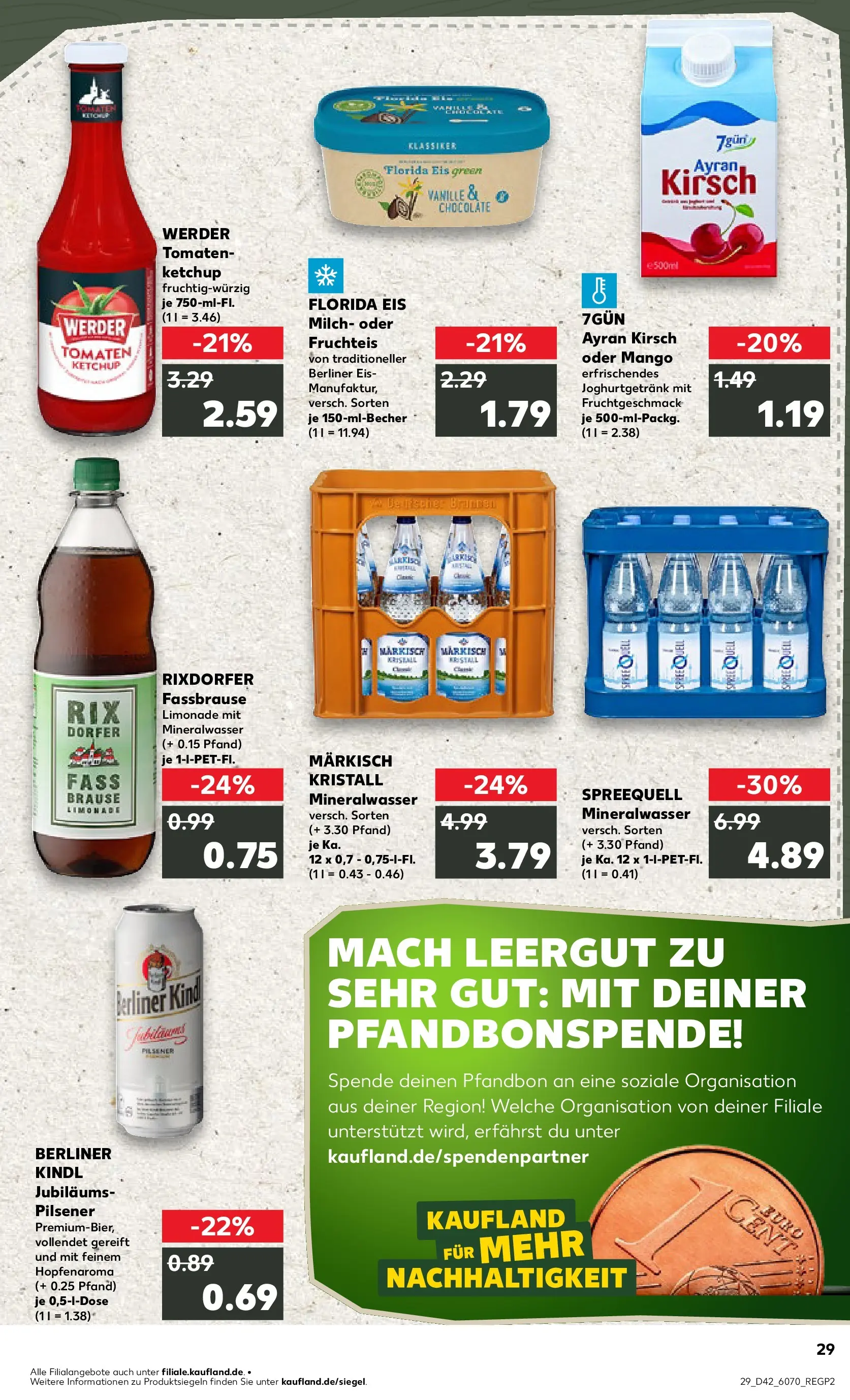 Prospekt Kaufland ab 15.10.2025 » Angebote und Werbung Online | Seite: 29 | Produkte: Milch, Limonade, Mango, Eis Prospekt Kaufland ab 15.10.2025 » Angebote Online zum Blättern | Seite: 29 | Produkte: Milch, Limonade, Mango, Eis