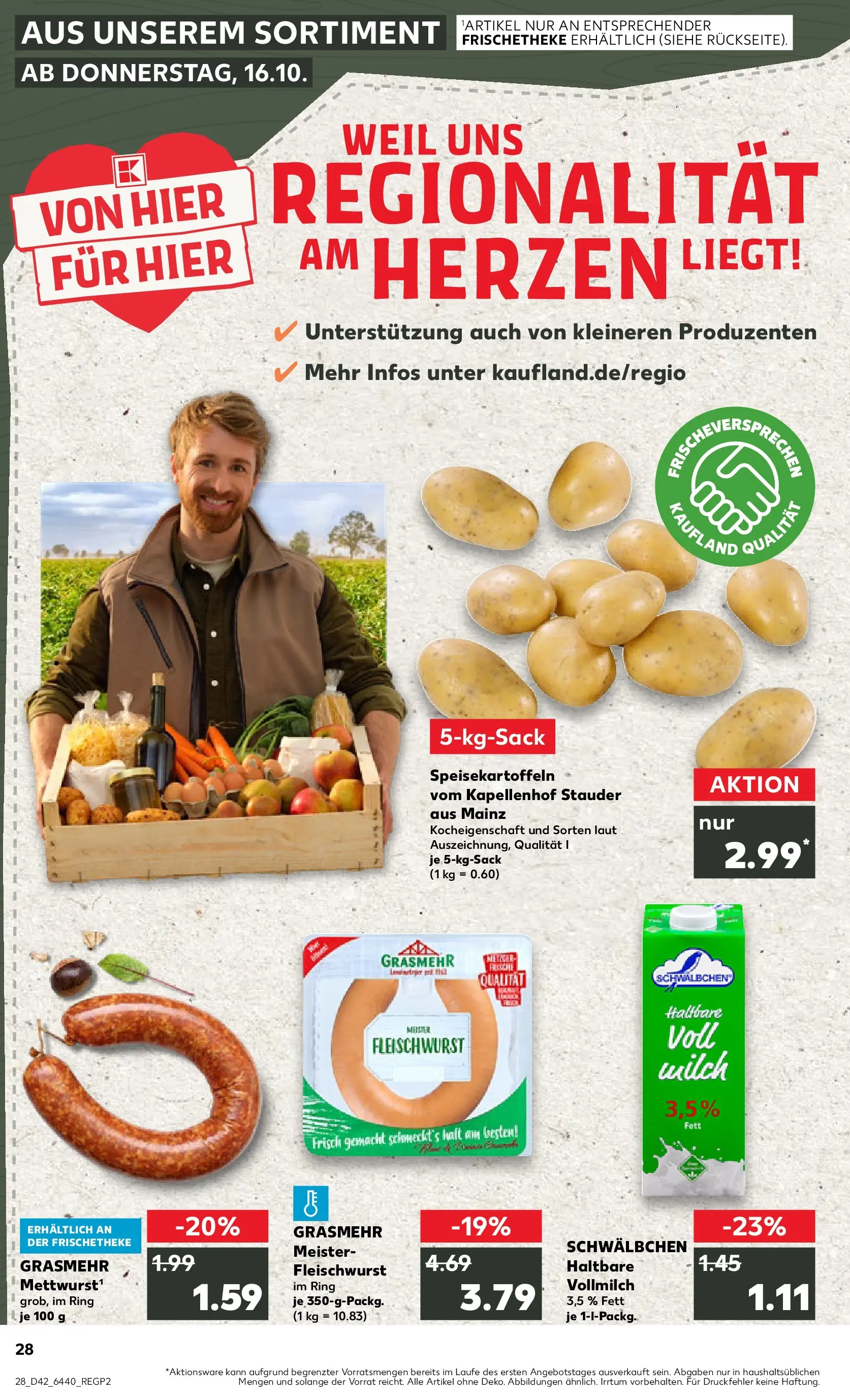 Prospekt Kaufland ab 15.10.2025 » Angebote und Werbung Online | Seite: 28 | Produkte: Milch Prospekt Kaufland ab 15.10.2025 » Angebote Online zum Blättern | Seite: 28 | Produkte: Milch