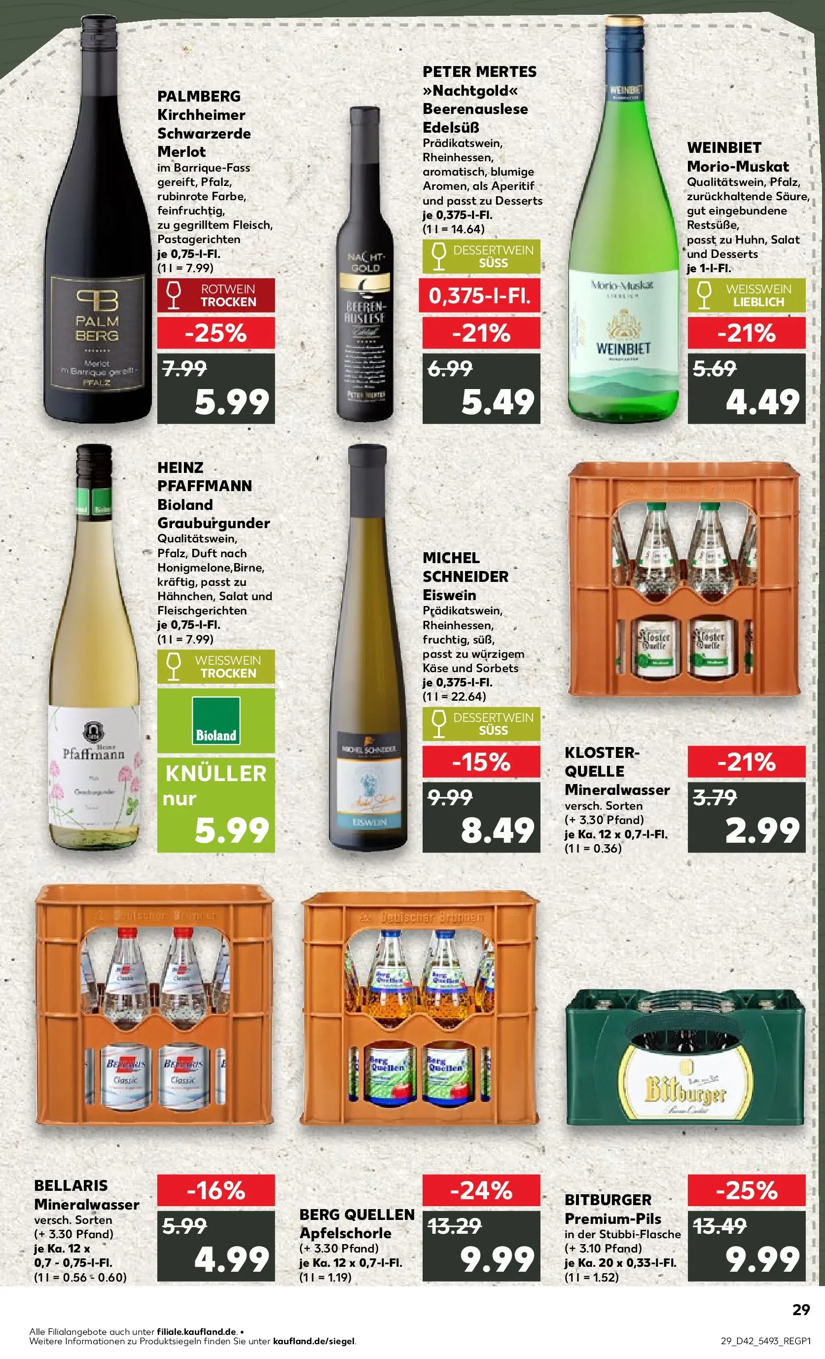Prospekt Kaufland ab 15.10.2025 » Angebote Online zum Blättern | Seite: 37 | Produkte: Weißwein, Weißwein trocken, Mineralwasser, Apple