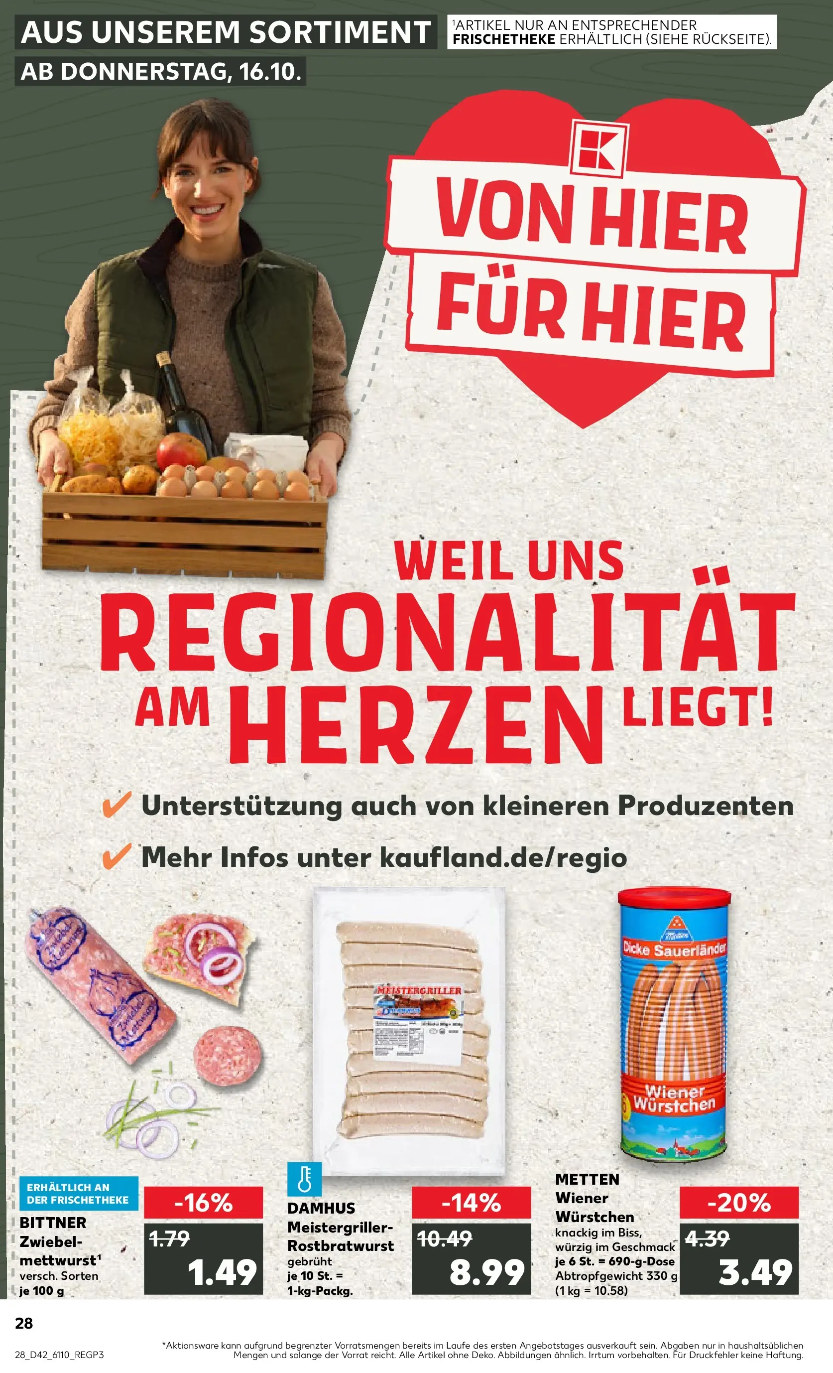 Prospekt Kaufland ab 15.10.2025 » Angebote und Werbung Online | Seite: 28 | Produkte: Wiener wurstchen Prospekt Kaufland ab 15.10.2025 » Angebote Online zum Blättern | Seite: 28 | Produkte: Wiener wurstchen