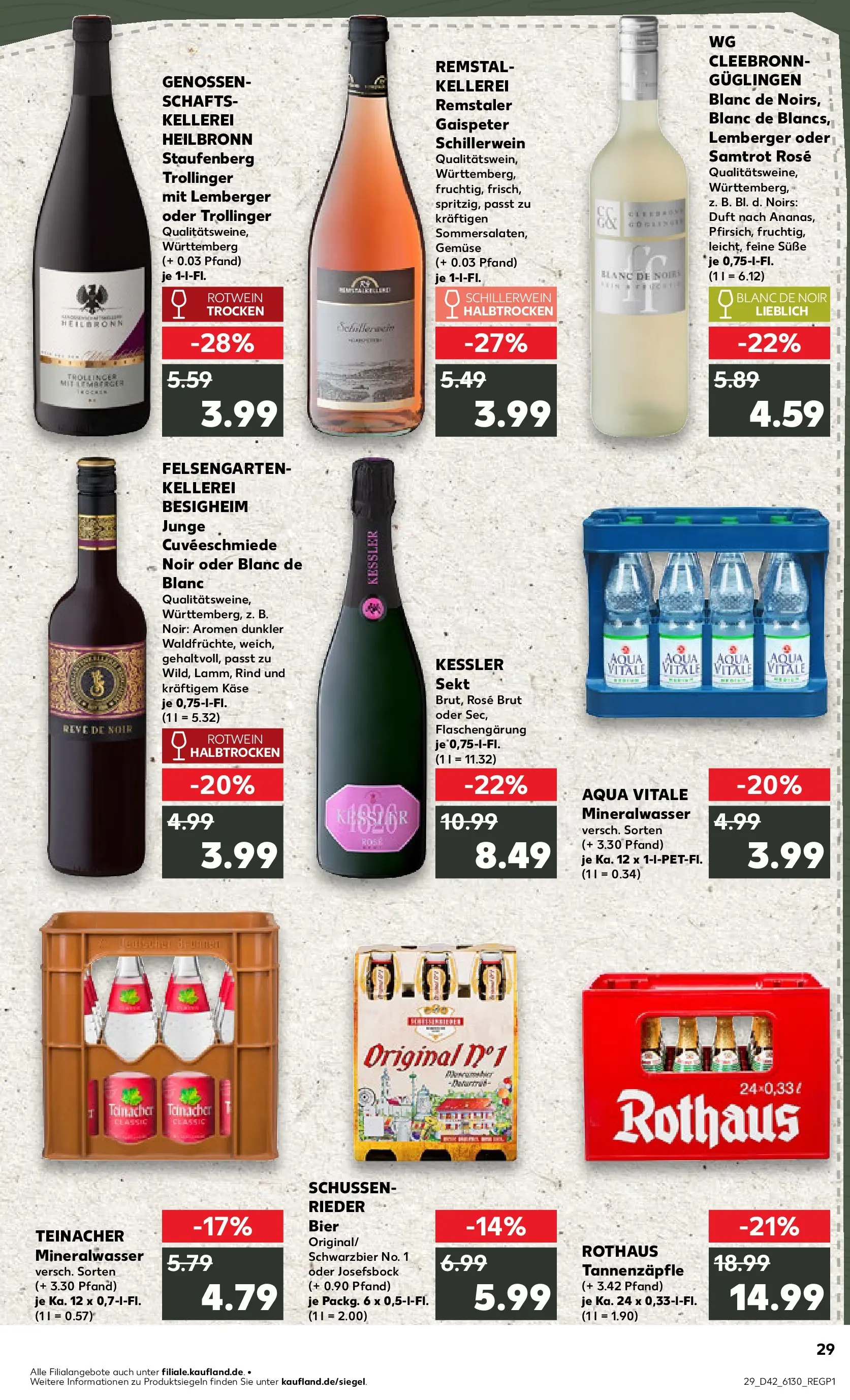 Prospekt Kaufland ab 15.10.2025 » Angebote und Werbung Online | Seite: 29 | Produkte: Käse, Bier, Sekt, Gemüse Prospekt Kaufland ab 15.10.2025 » Angebote Online zum Blättern | Seite: 29 | Produkte: Käse, Bier, Sekt, Gemüse