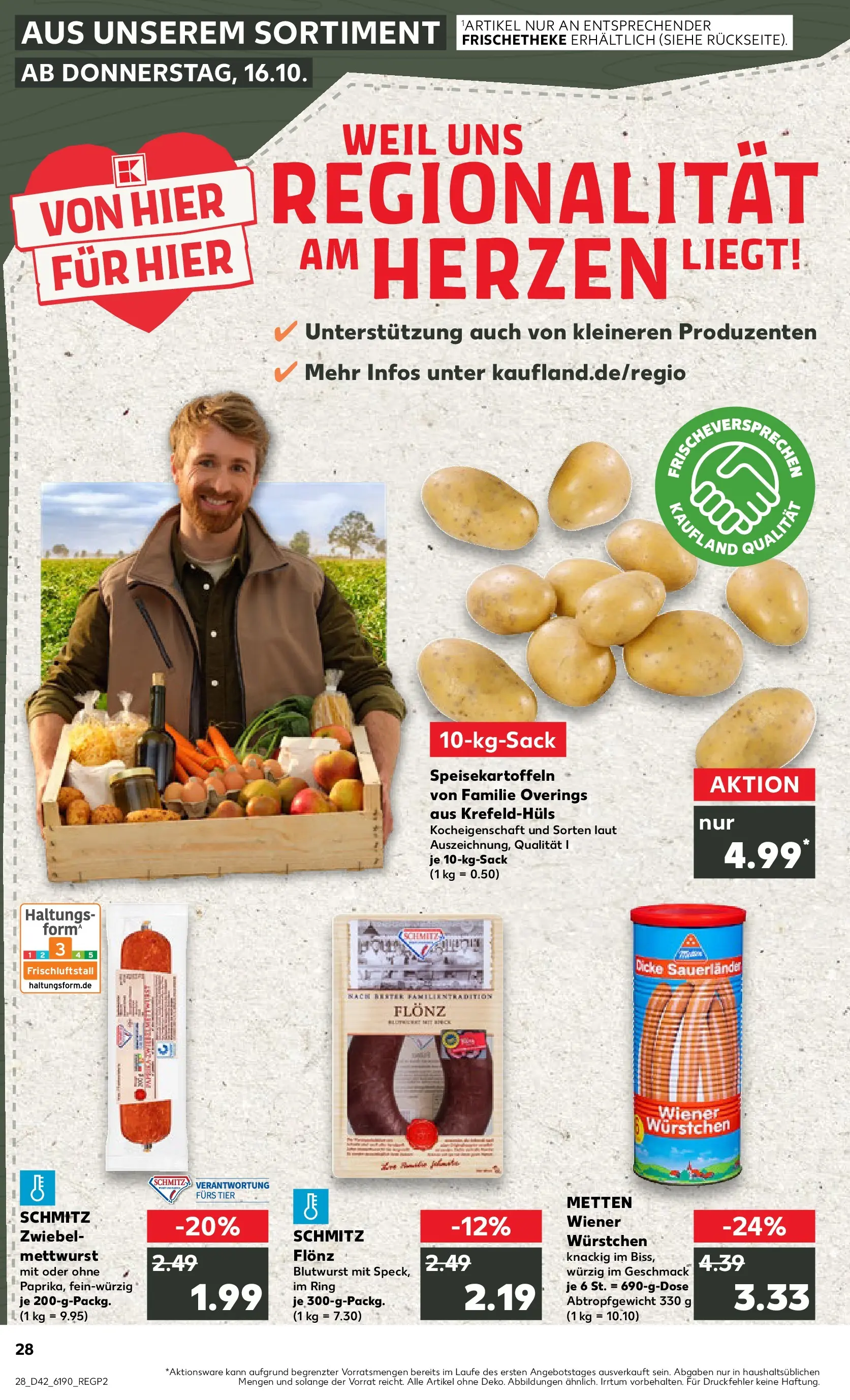 Prospekt Kaufland ab 15.10.2025 » Angebote und Werbung Online | Seite: 28 | Produkte: Wiener wurstchen Prospekt Kaufland ab 15.10.2025 » Angebote Online zum Blättern | Seite: 28 | Produkte: Wiener wurstchen