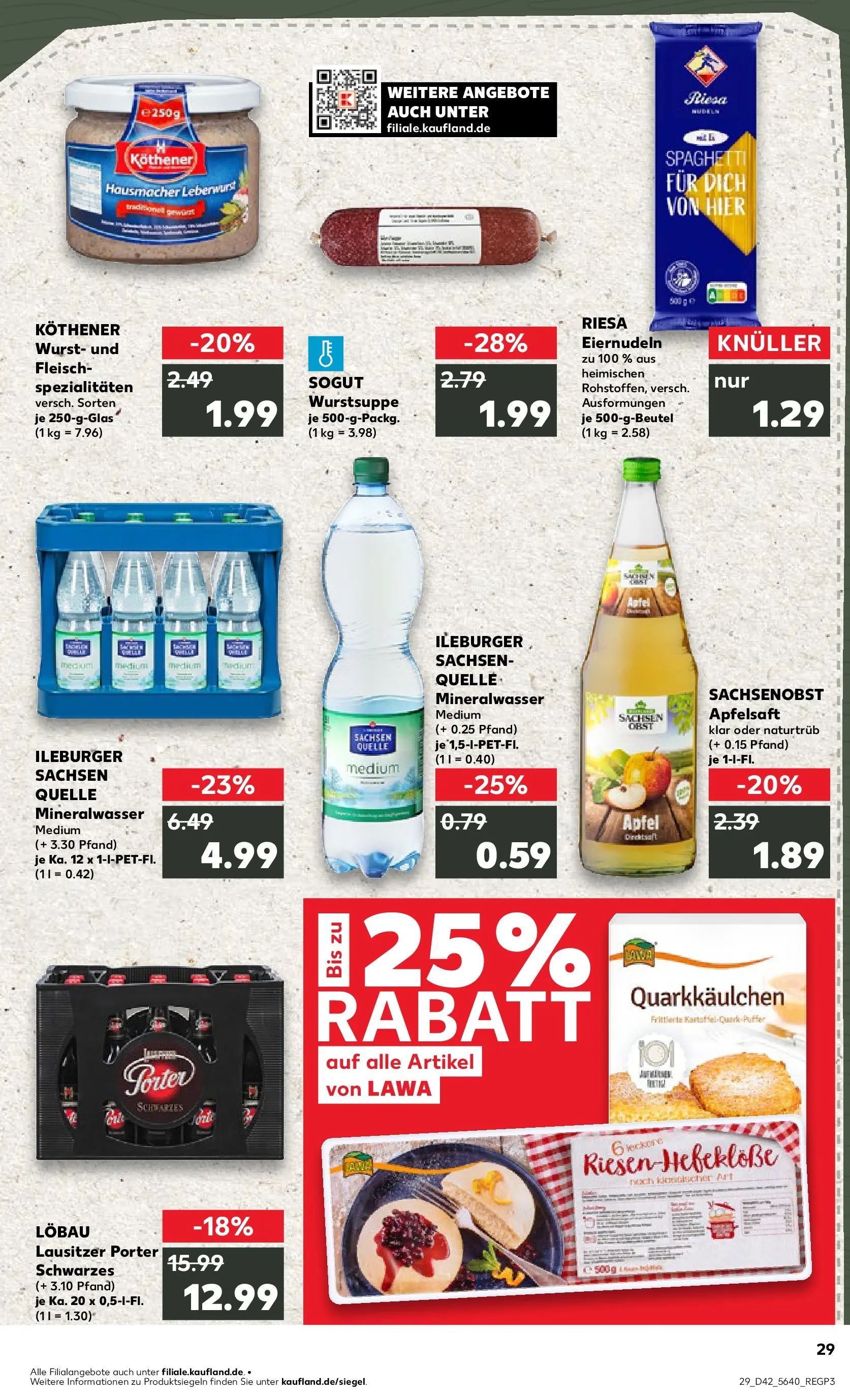 Prospekt Kaufland ab 15.10.2025 » Angebote und Werbung Online | Seite: 29 | Produkte: Apple, Wurst, Pasta, Nudeln Prospekt Kaufland ab 15.10.2025 » Angebote Online zum Blättern | Seite: 29 | Produkte: Apple, Wurst, Pasta, Nudeln