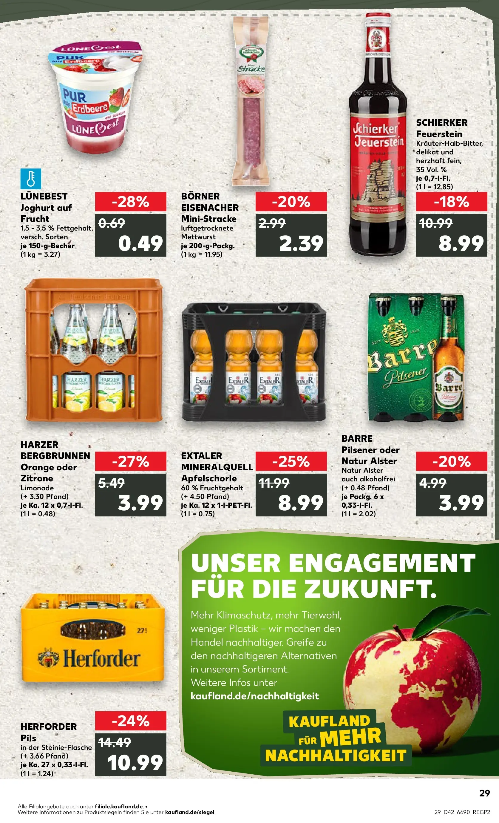 Prospekt Kaufland ab 15.10.2025 » Angebote und Werbung Online | Seite: 29 | Produkte: Joghurt, Pils, Limonade, Zitrone Prospekt Kaufland ab 15.10.2025 » Angebote Online zum Blättern | Seite: 29 | Produkte: Joghurt, Pils, Limonade, Zitrone