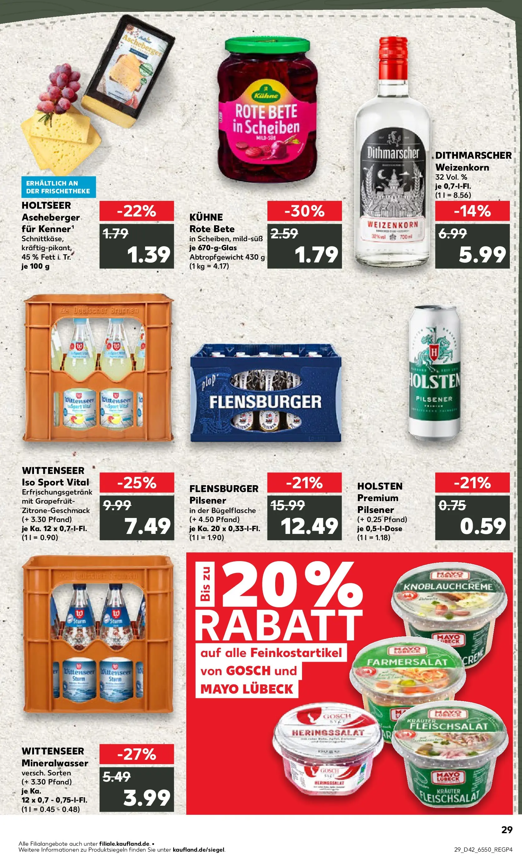 Prospekt Kaufland ab 15.10.2025 » Angebote und Werbung Online | Seite: 29 | Produkte: Holsten, Mineralwasser, Flensburger, Grapefruit Prospekt Kaufland ab 15.10.2025 » Angebote Online zum Blättern | Seite: 29 | Produkte: Holsten, Mineralwasser, Flensburger, Grapefruit