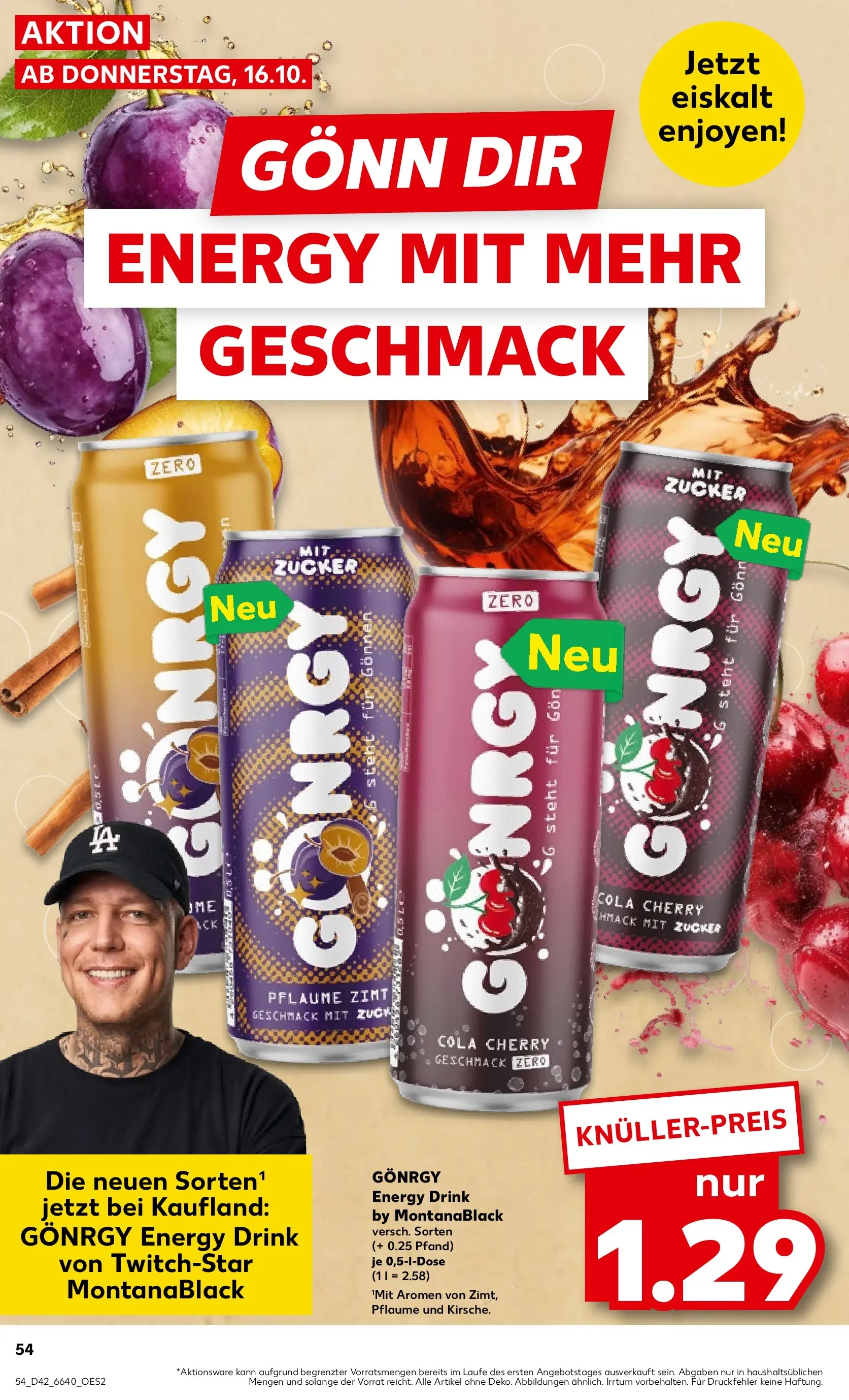 Prospekt Kaufland ab 15.10.2025 » Angebote Online zum Blättern | Seite: 62 | Produkte: Cola, Energy, Zucker