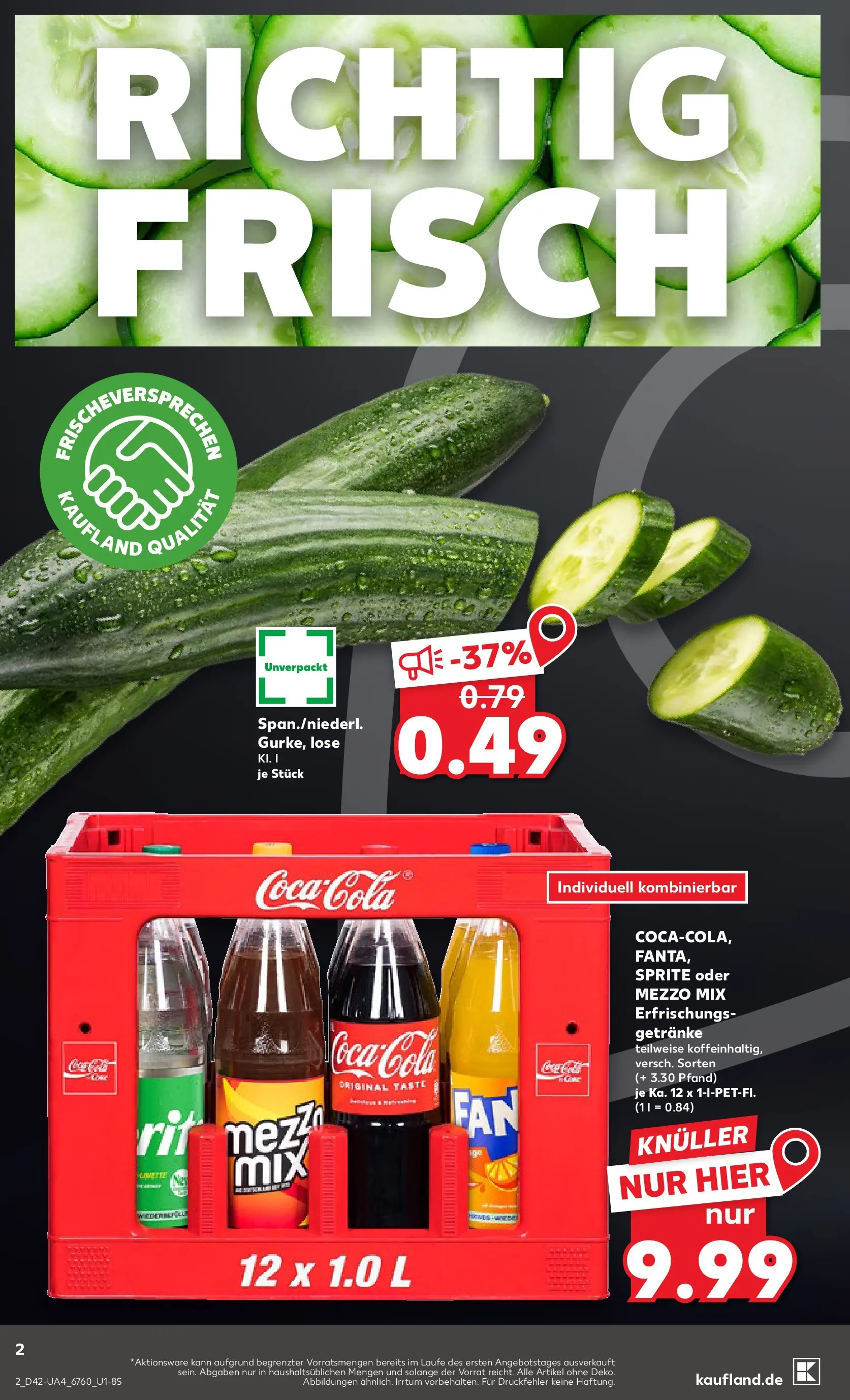 Prospekt Kaufland ab 15.10.2025 » Angebote und Werbung Online | Seite: 2 | Produkte: Mezzo mix, Sprite, Oder mezzo mix Prospekt Kaufland ab 15.10.2025 » Angebote Online zum Blättern | Seite: 2 | Produkte: Mezzo mix, Sprite, Oder mezzo mix