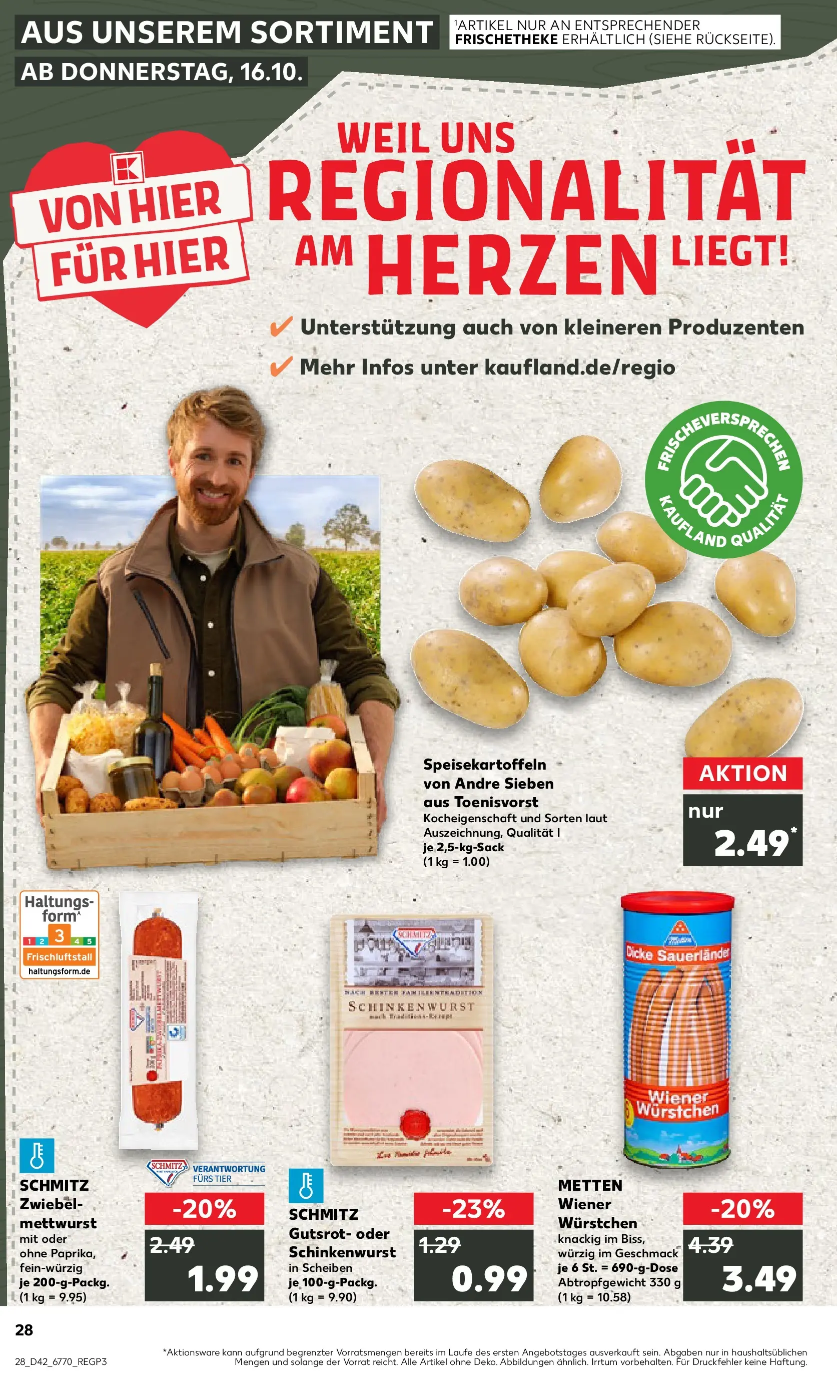 Prospekt Kaufland ab 15.10.2025 » Angebote und Werbung Online | Seite: 28 | Produkte: Wiener wurstchen Prospekt Kaufland ab 15.10.2025 » Angebote Online zum Blättern | Seite: 28 | Produkte: Wiener wurstchen