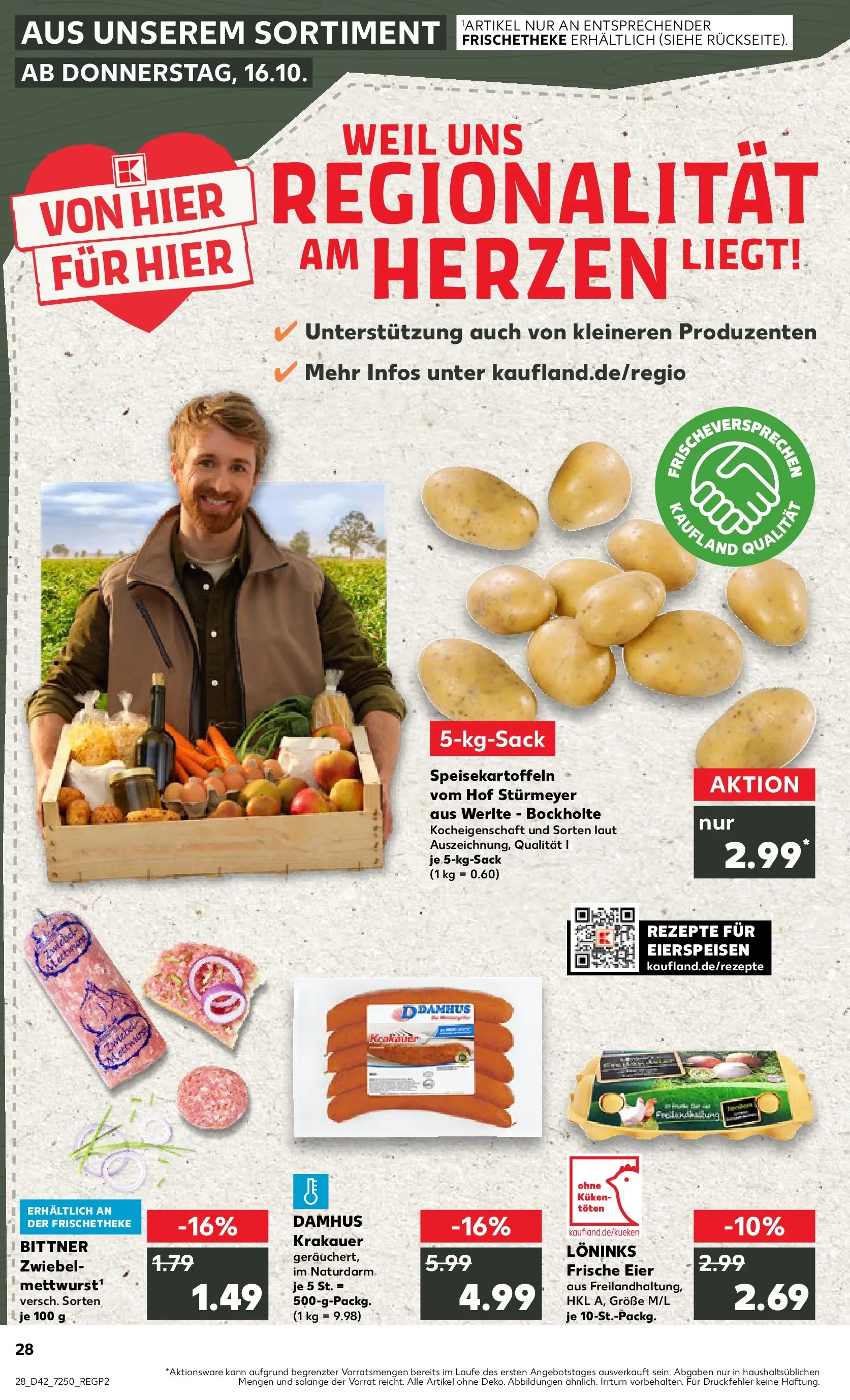 Prospekt Kaufland ab 15.10.2025 » Angebote und Werbung Online | Seite: 28 | Produkte: Eier Prospekt Kaufland ab 15.10.2025 » Angebote Online zum Blättern | Seite: 28 | Produkte: Eier