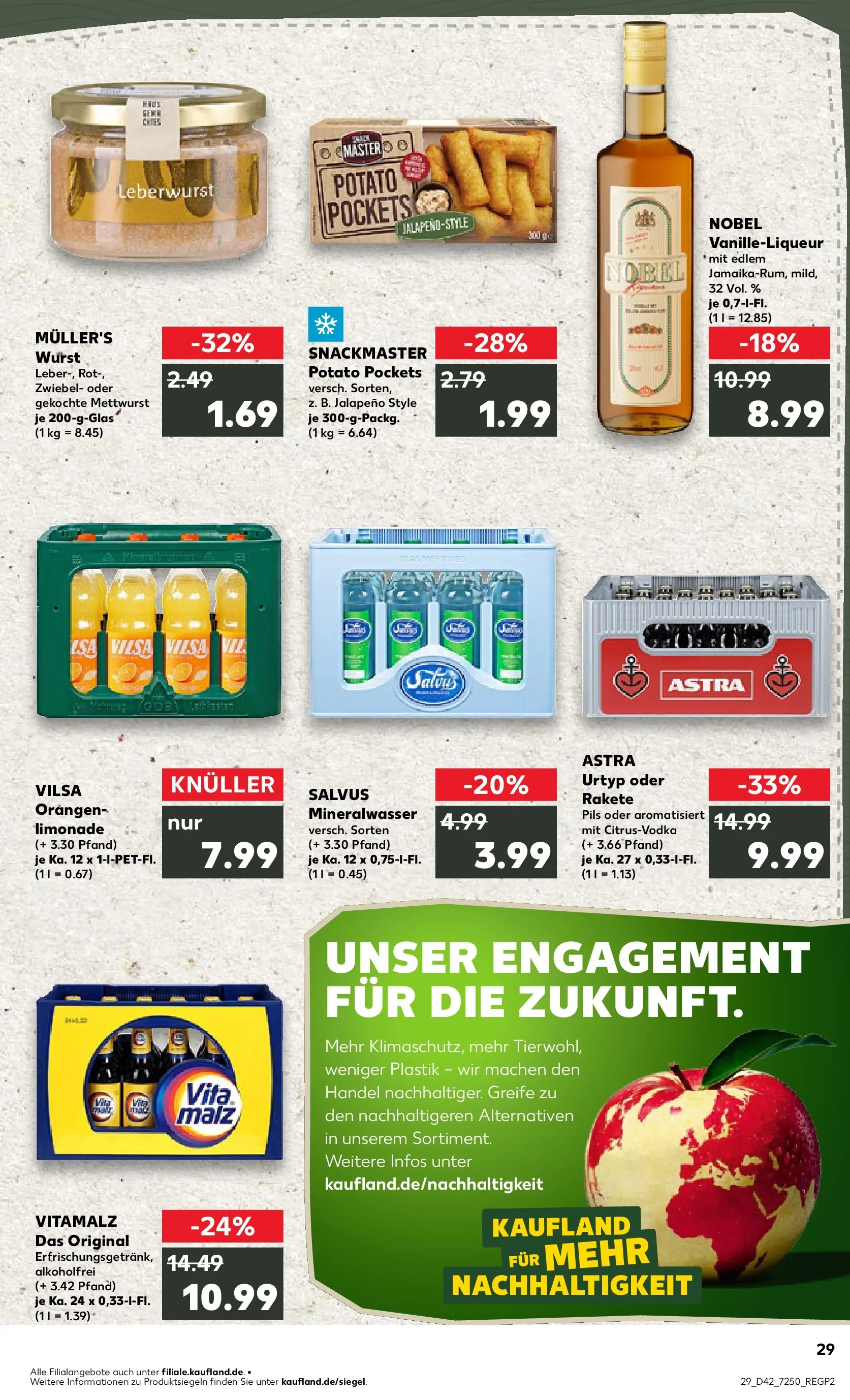 Prospekt Kaufland ab 15.10.2025 » Angebote und Werbung Online | Seite: 29 | Produkte: Pils, Astra, Orangen, Mineralwasser Prospekt Kaufland ab 15.10.2025 » Angebote Online zum Blättern | Seite: 29 | Produkte: Pils, Astra, Orangen, Mineralwasser