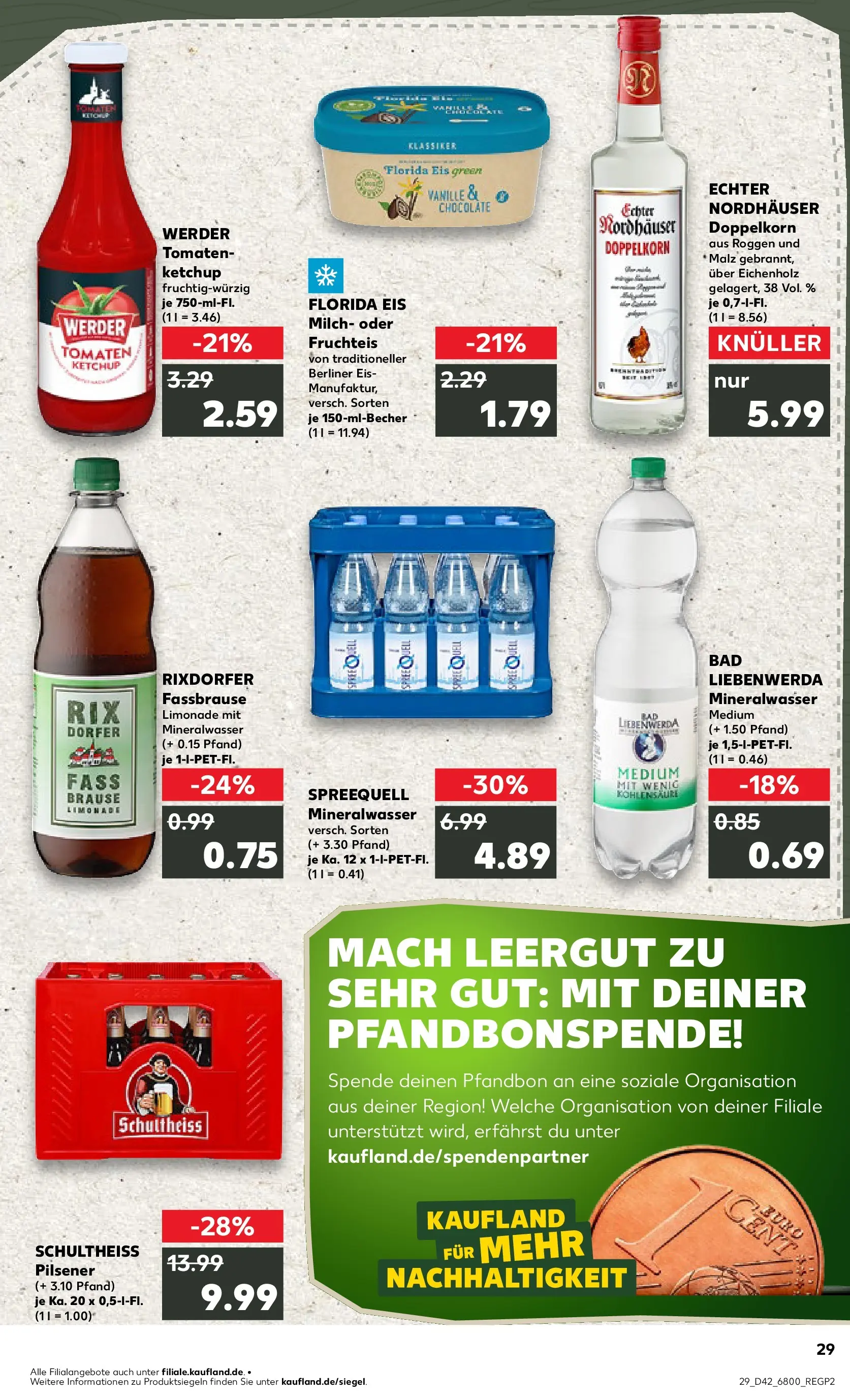 Prospekt Kaufland ab 15.10.2025 » Angebote und Werbung Online | Seite: 29 | Produkte: Berliner, Milch, Bad, Limonade Prospekt Kaufland ab 15.10.2025 » Angebote Online zum Blättern | Seite: 29 | Produkte: Berliner, Milch, Bad, Limonade