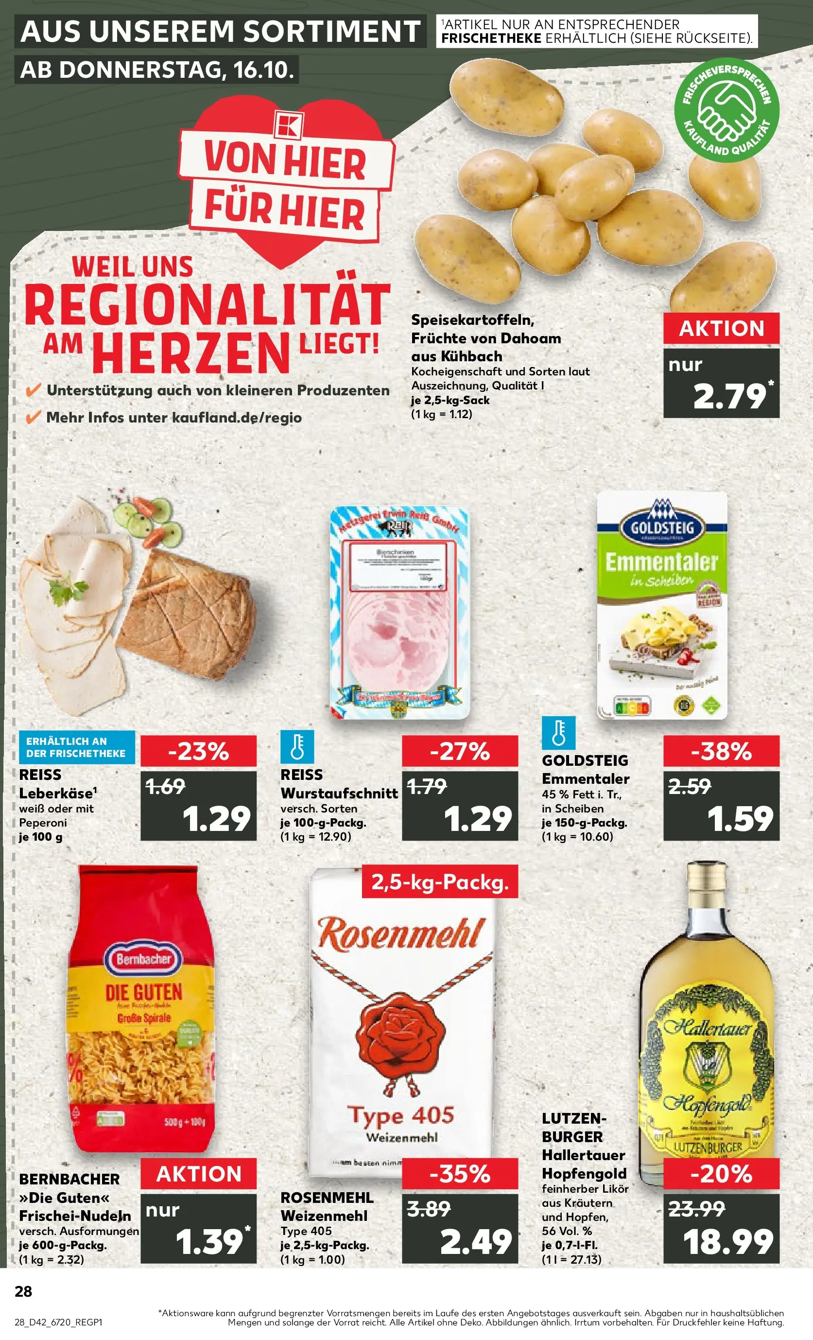 Prospekt Kaufland ab 15.10.2025 » Angebote und Werbung Online | Seite: 28 Prospekt Kaufland ab 15.10.2025 » Angebote Online zum Blättern | Seite: 28