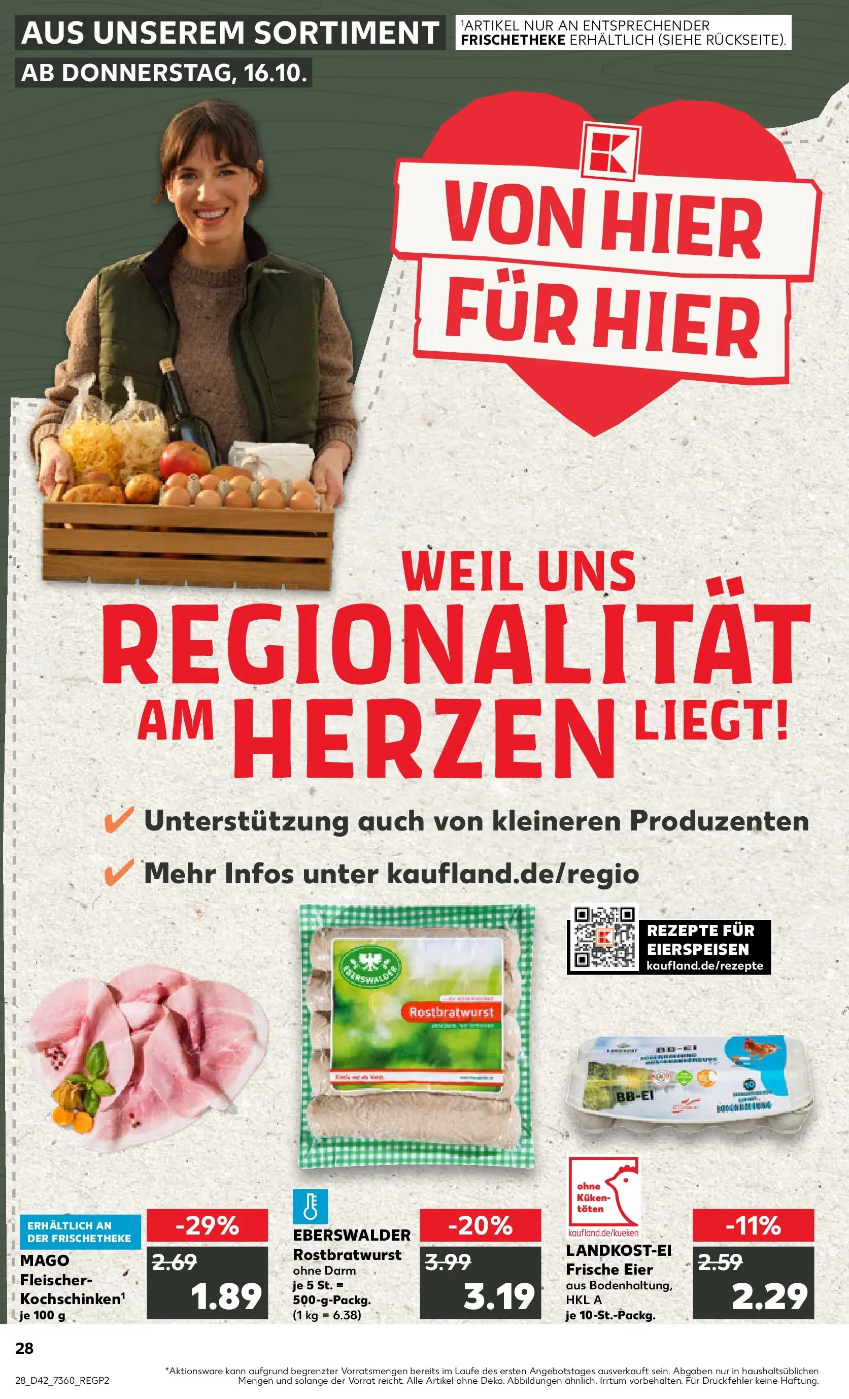Prospekt Kaufland ab 15.10.2025 » Angebote und Werbung Online | Seite: 28 | Produkte: Eier Prospekt Kaufland ab 15.10.2025 » Angebote Online zum Blättern | Seite: 28 | Produkte: Eier