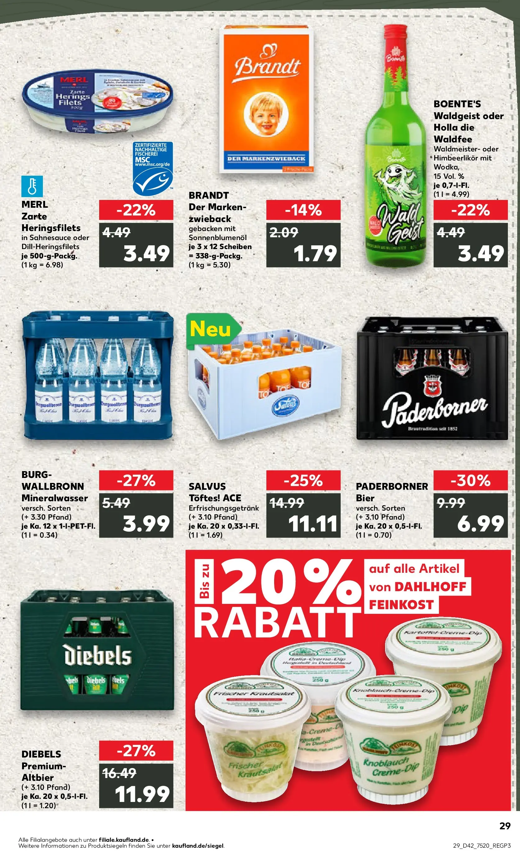 Prospekt Kaufland ab 15.10.2025 » Angebote und Werbung Online | Seite: 29 Prospekt Kaufland ab 15.10.2025 » Angebote Online zum Blättern | Seite: 29