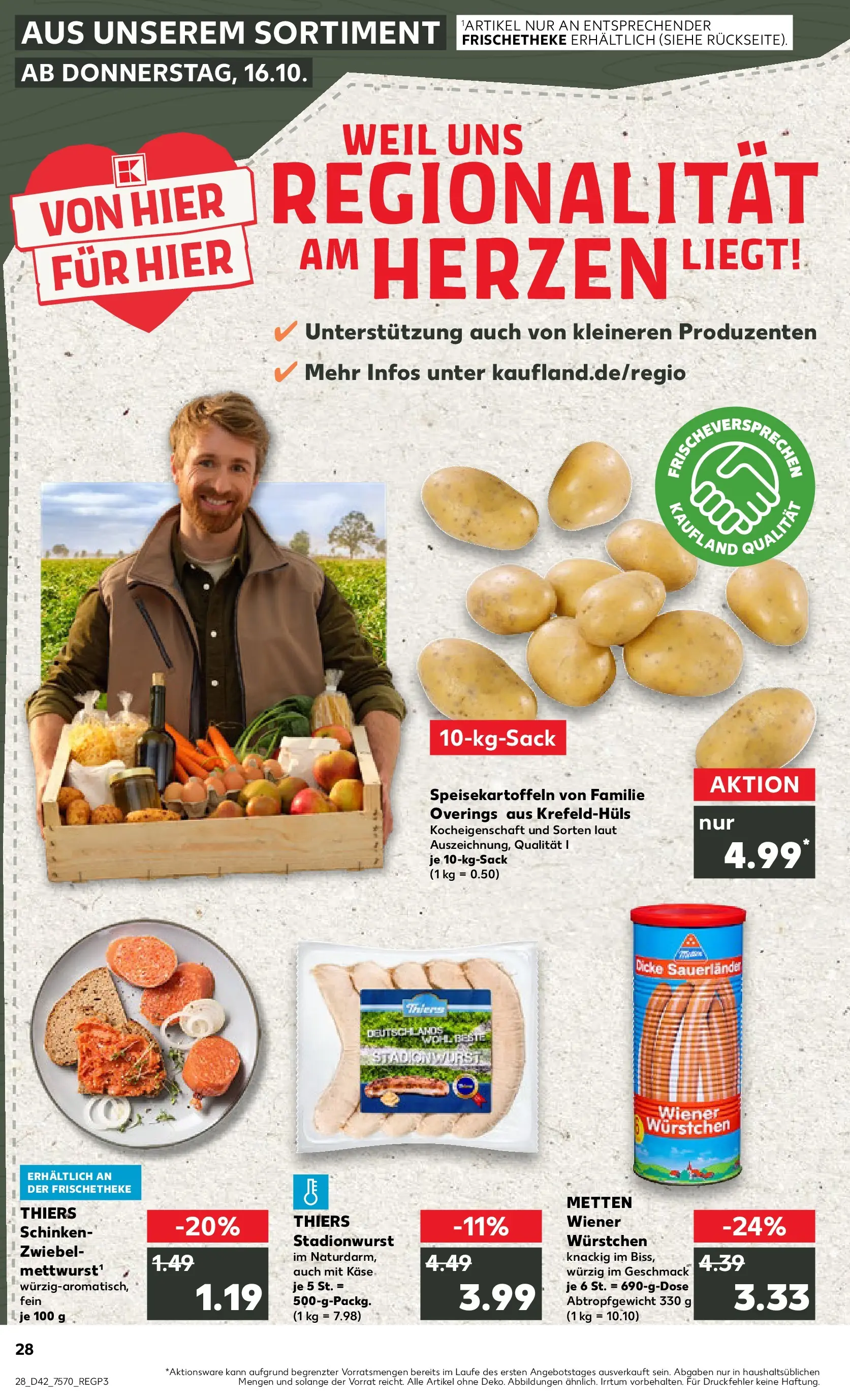 Prospekt Kaufland ab 15.10.2025 » Angebote und Werbung Online | Seite: 28 | Produkte: Wiener wurstchen, Käse, Schinken Prospekt Kaufland ab 15.10.2025 » Angebote Online zum Blättern | Seite: 28 | Produkte: Wiener wurstchen, Käse, Schinken