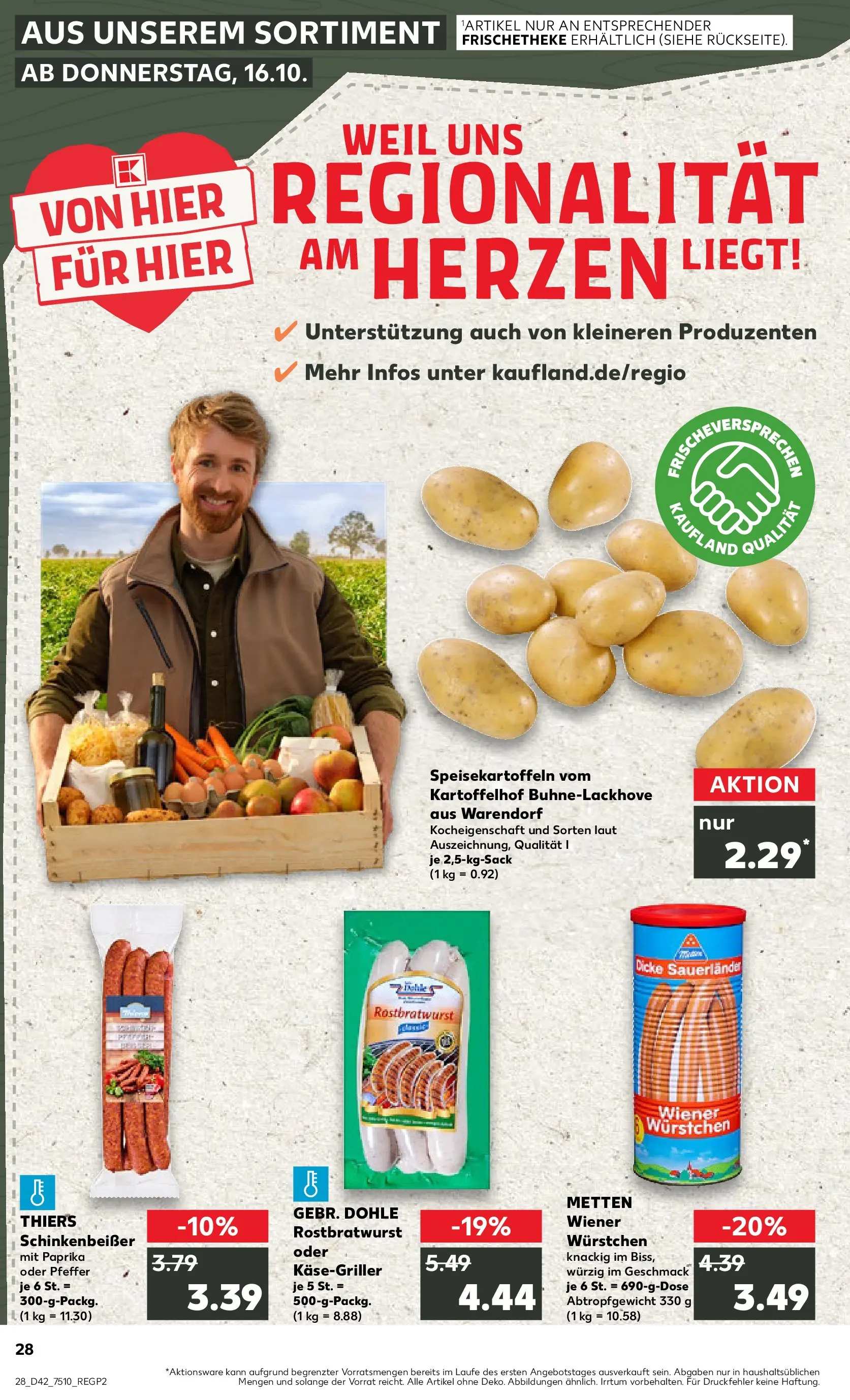 Prospekt Kaufland ab 15.10.2025 » Angebote und Werbung Online | Seite: 28 | Produkte: Wiener wurstchen, Paprika, Pfeffer Prospekt Kaufland ab 15.10.2025 » Angebote Online zum Blättern | Seite: 28 | Produkte: Wiener wurstchen, Paprika, Pfeffer