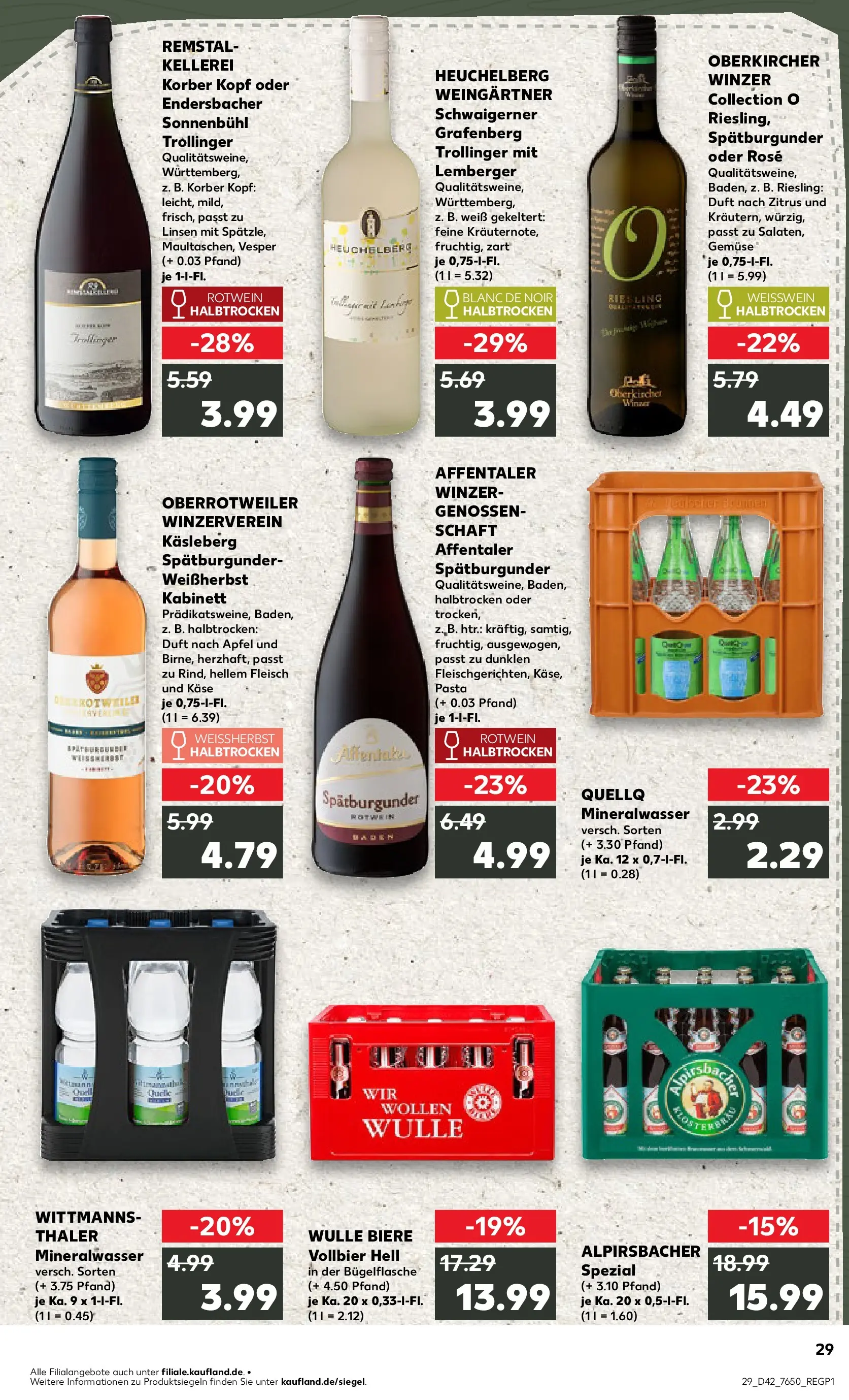 Prospekt Kaufland ab 15.10.2025 » Angebote und Werbung Online | Seite: 29 | Produkte: Käse, Rotwein halbtrocken, Weißwein halbtrocken, Duft Prospekt Kaufland ab 15.10.2025 » Angebote Online zum Blättern | Seite: 29 | Produkte: Käse, Rotwein halbtrocken, Weißwein halbtrocken, Duft