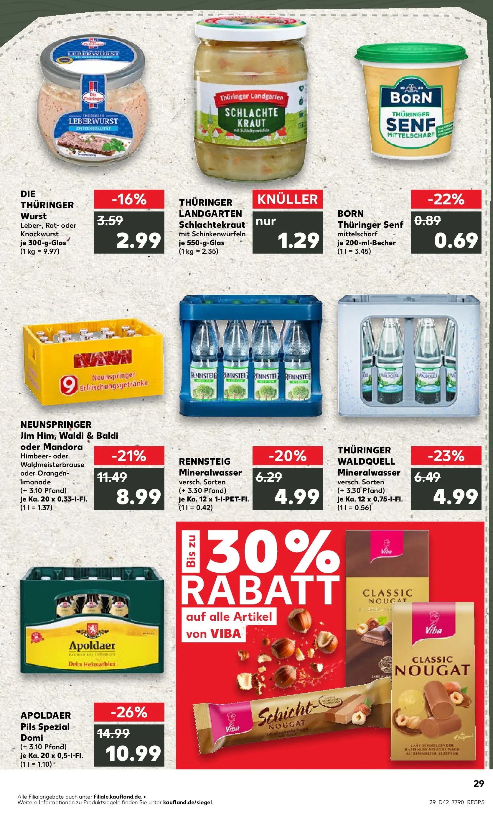 Prospekt Kaufland ab 15.10.2025 » Angebote und Werbung Online | Seite: 29 | Produkte: Pils, Orangen, Mineralwasser, Wurst Prospekt Kaufland ab 15.10.2025 » Angebote Online zum Blättern | Seite: 29 | Produkte: Pils, Orangen, Mineralwasser, Wurst