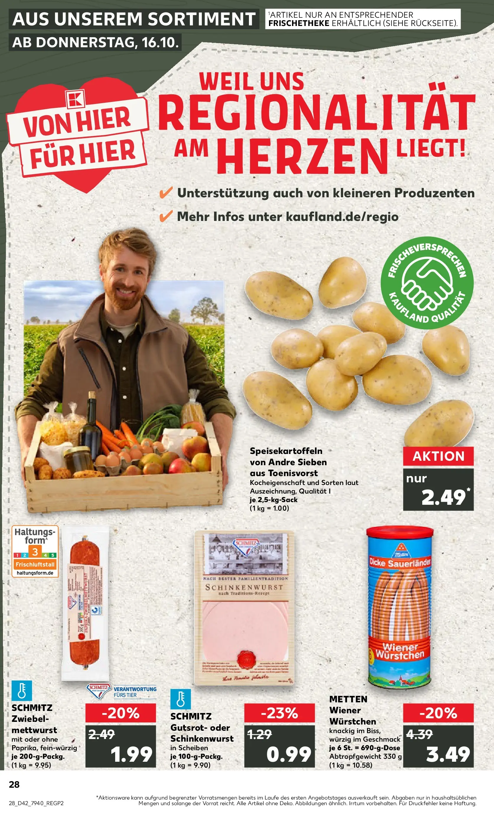 Prospekt Kaufland ab 15.10.2025 » Angebote und Werbung Online | Seite: 28 | Produkte: Wiener wurstchen Prospekt Kaufland ab 15.10.2025 » Angebote Online zum Blättern | Seite: 28 | Produkte: Wiener wurstchen