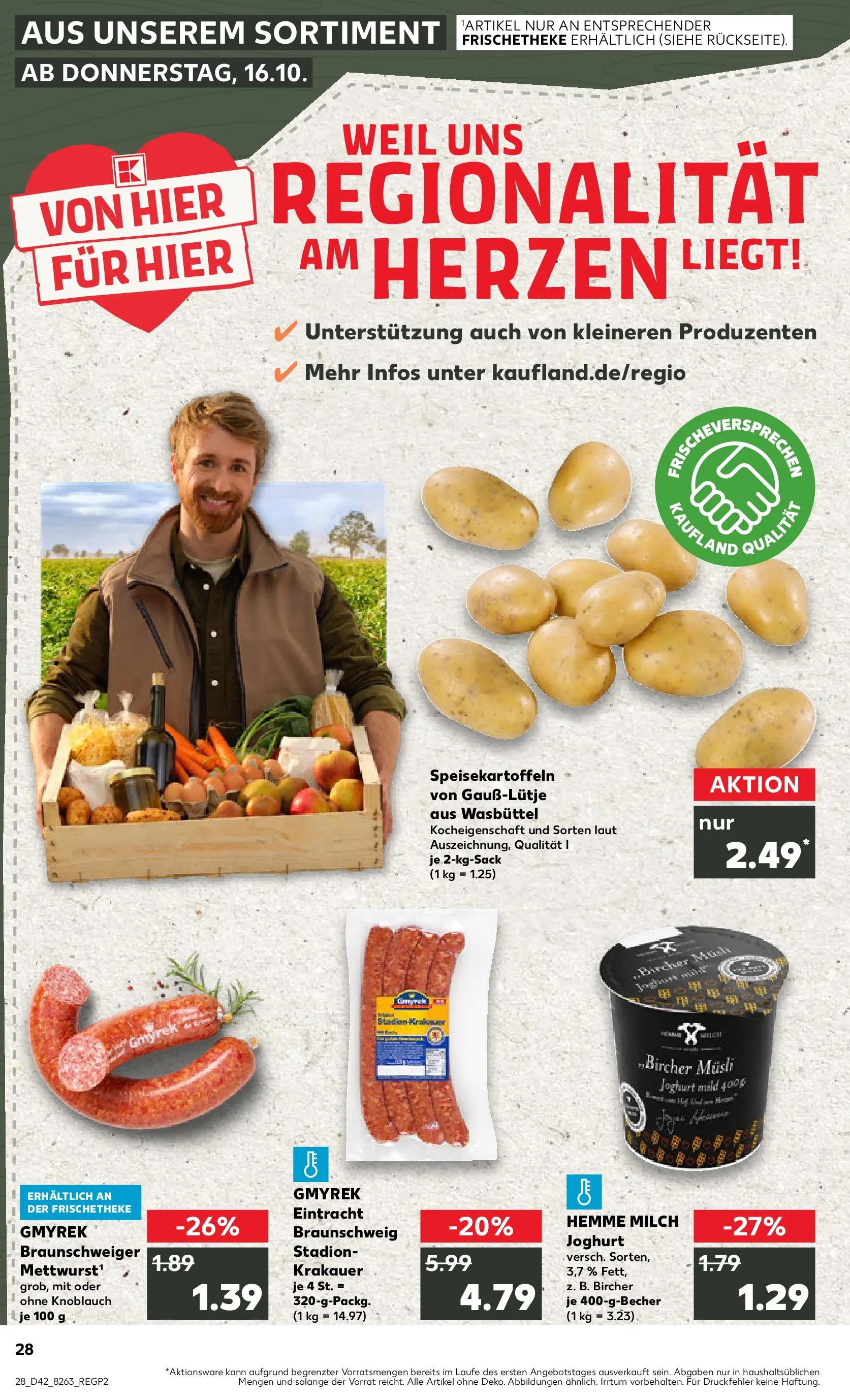 Prospekt Kaufland ab 15.10.2025 » Angebote Online zum Blättern | Seite: 28 | Produkte: Musli, Milch, Joghurt, Knoblauch
