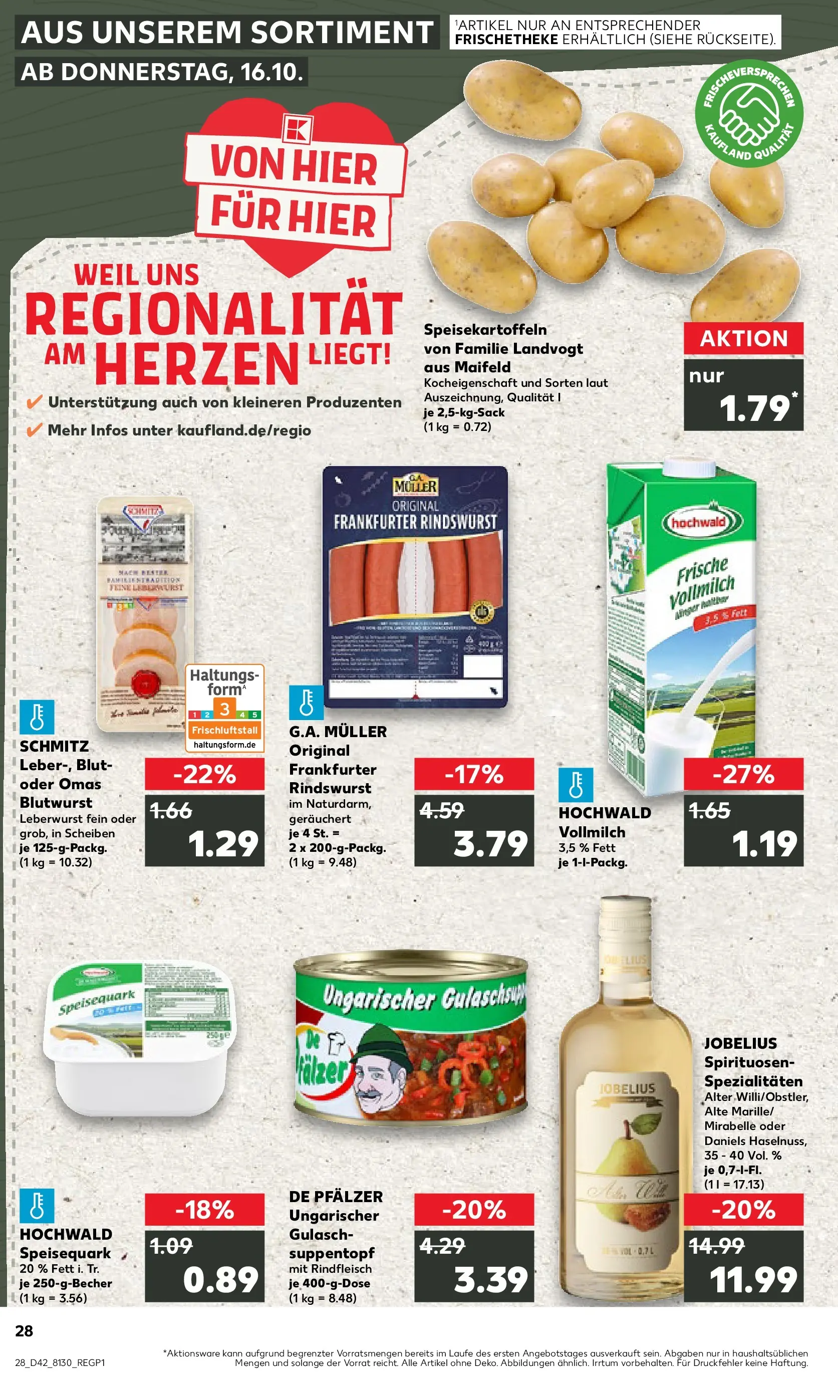 Prospekt Kaufland ab 15.10.2025 » Angebote und Werbung Online | Seite: 28 | Produkte: Quark, Gulasch, Rindfleisch, Speisequark Prospekt Kaufland ab 15.10.2025 » Angebote Online zum Blättern | Seite: 28 | Produkte: Quark, Gulasch, Rindfleisch, Speisequark
