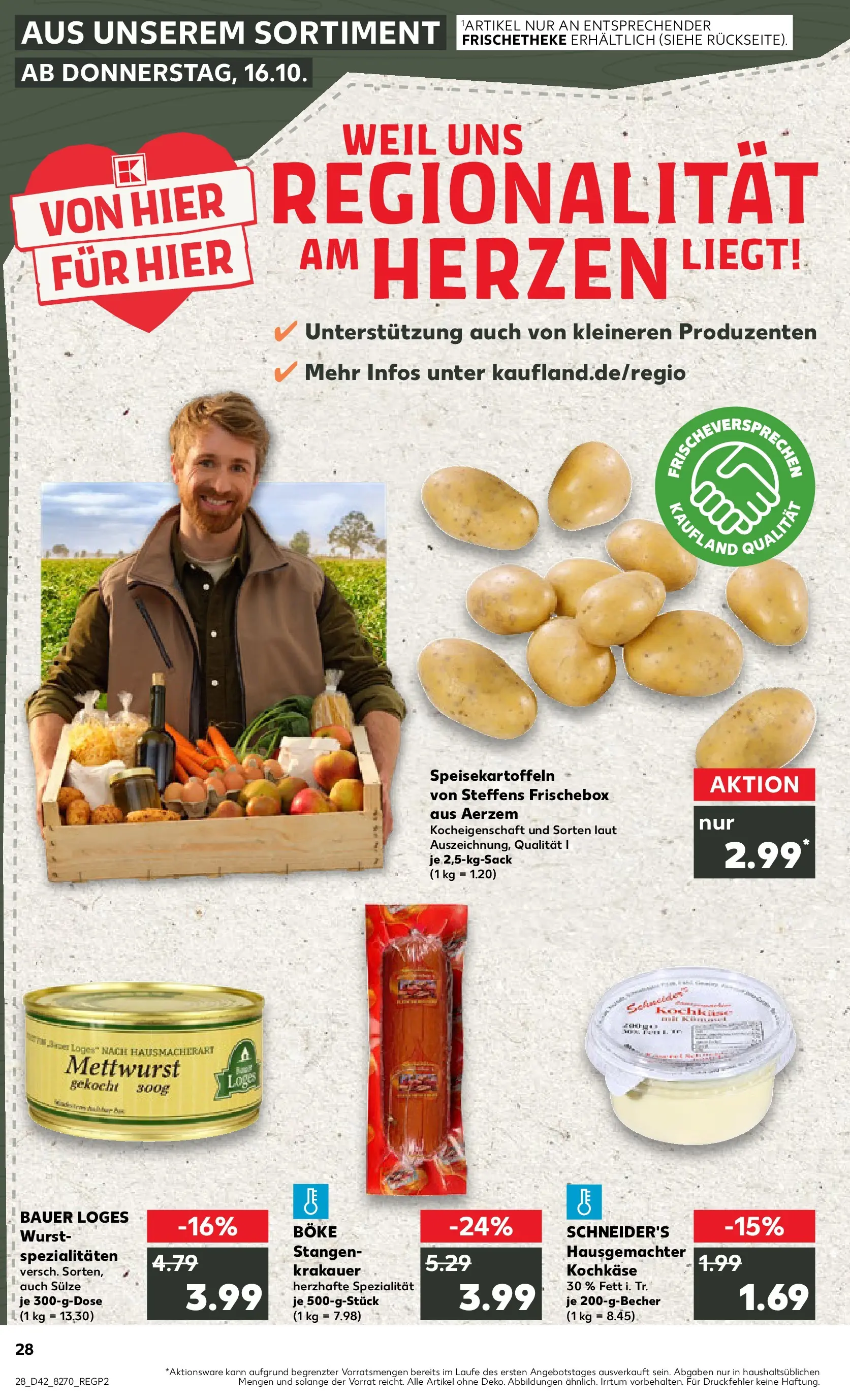 Prospekt Kaufland ab 15.10.2025 » Angebote und Werbung Online | Seite: 28 | Produkte: Wurst Prospekt Kaufland ab 15.10.2025 » Angebote Online zum Blättern | Seite: 28 | Produkte: Wurst