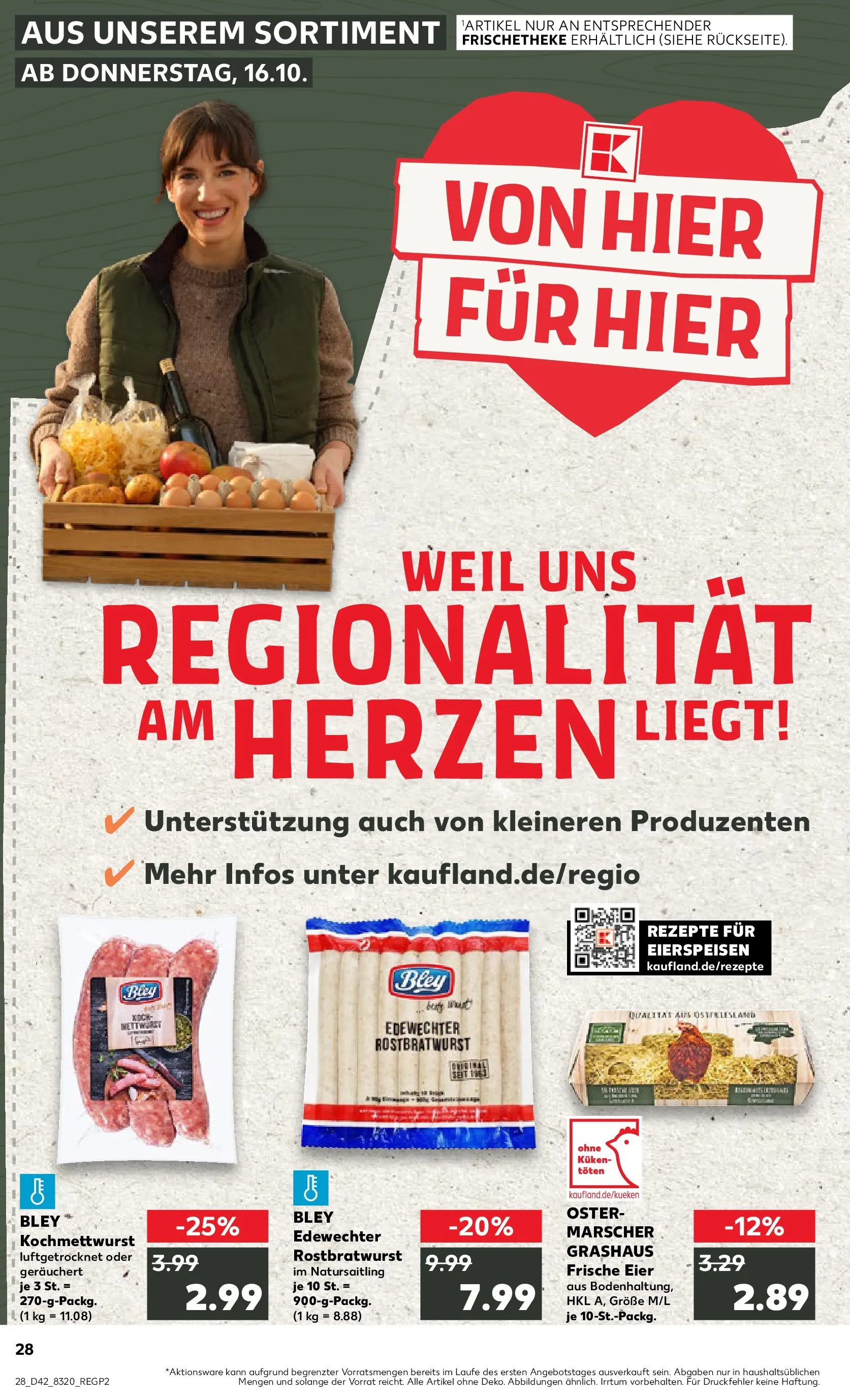 Prospekt Kaufland ab 15.10.2025 » Angebote Online zum Blättern | Seite: 28 | Produkte: Eier