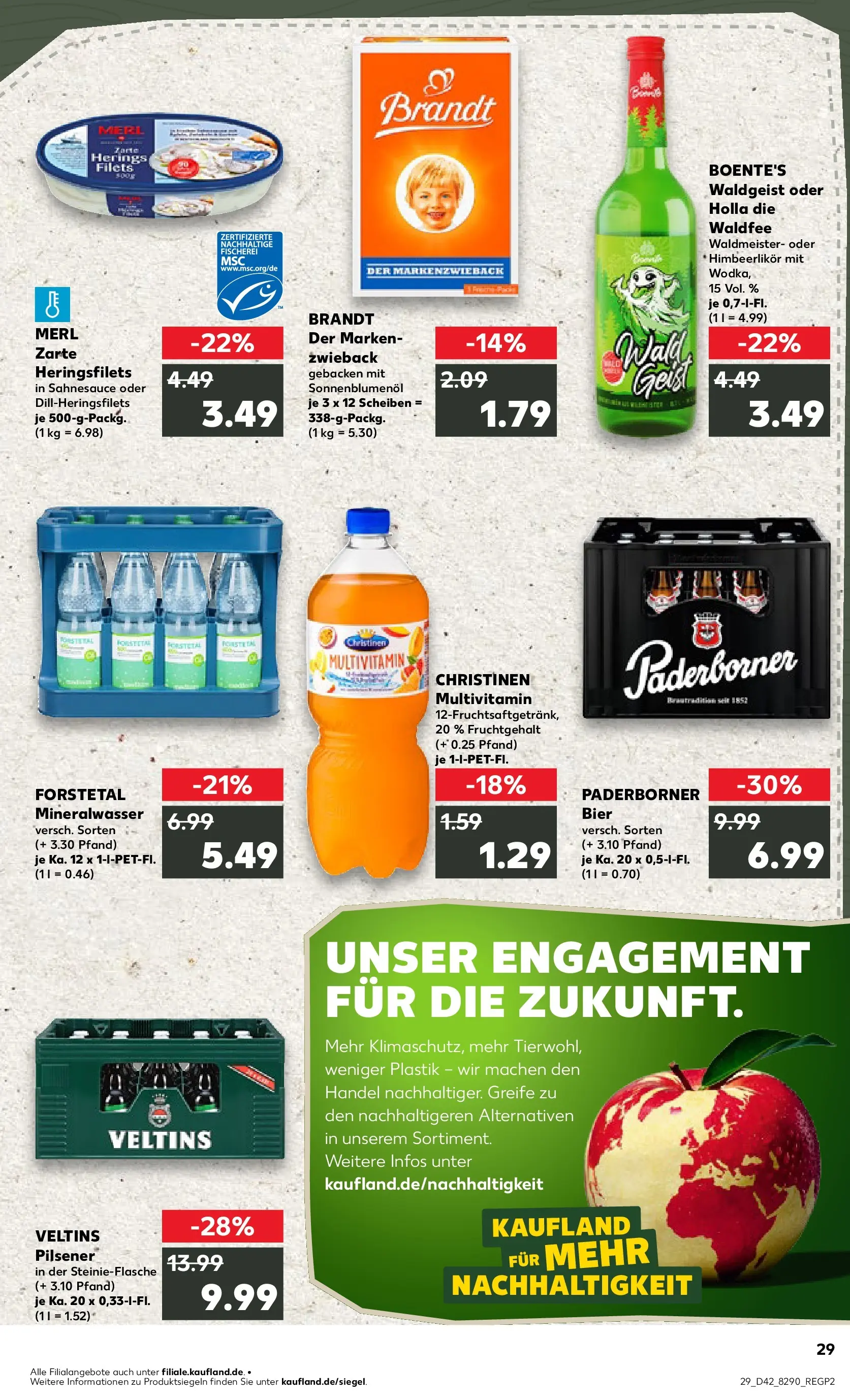 Prospekt Kaufland ab 15.10.2025 » Angebote und Werbung Online | Seite: 29 | Produkte: Bier, Sonnenblumenol, Mineralwasser, Veltins Prospekt Kaufland ab 15.10.2025 » Angebote Online zum Blättern | Seite: 29 | Produkte: Bier, Sonnenblumenol, Mineralwasser, Veltins