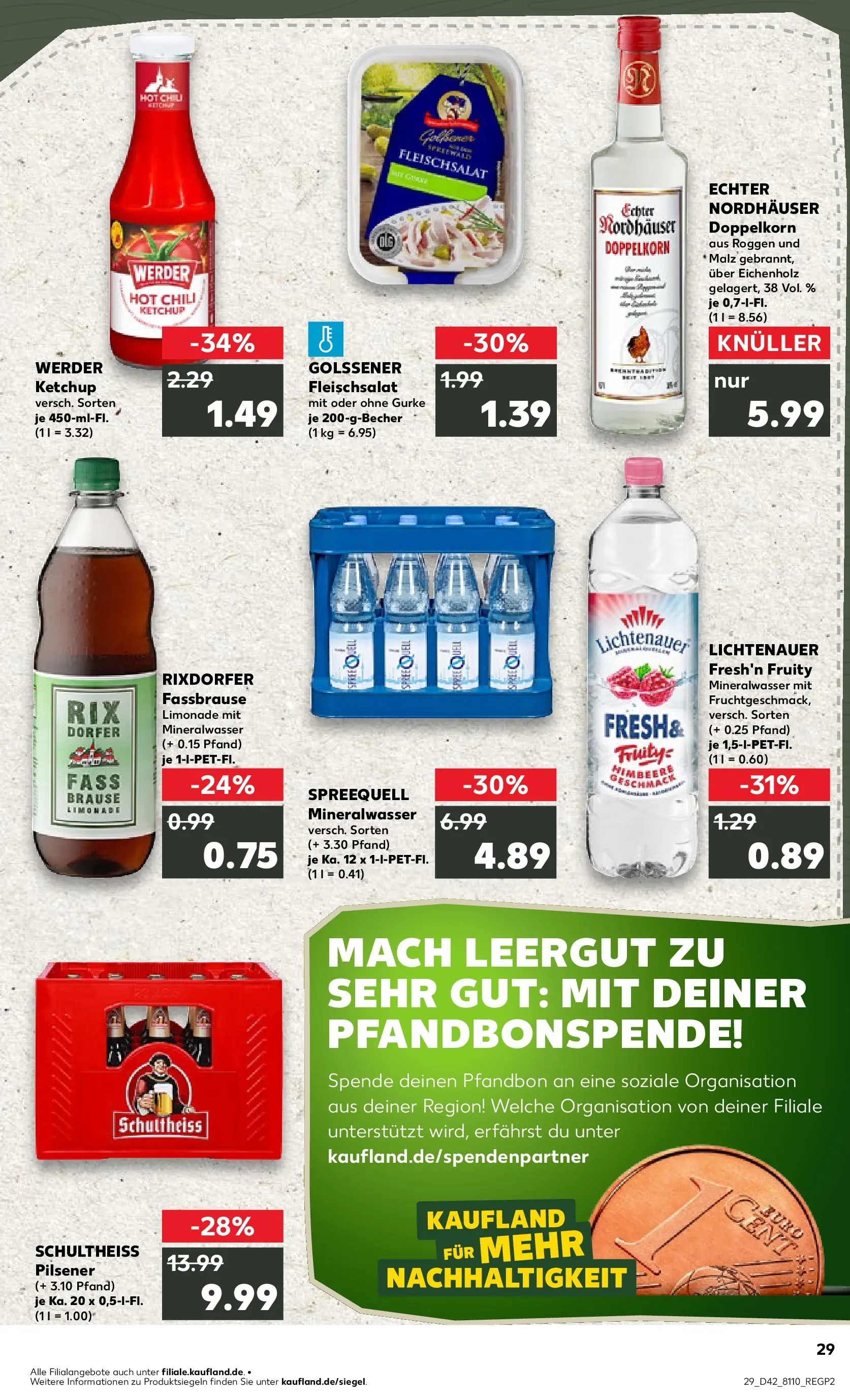 Prospekt Kaufland ab 15.10.2025 » Angebote und Werbung Online | Seite: 29 | Produkte: Limonade, Mineralwasser, Chili, Fassbrause Prospekt Kaufland ab 15.10.2025 » Angebote Online zum Blättern | Seite: 29 | Produkte: Limonade, Mineralwasser, Chili, Fassbrause