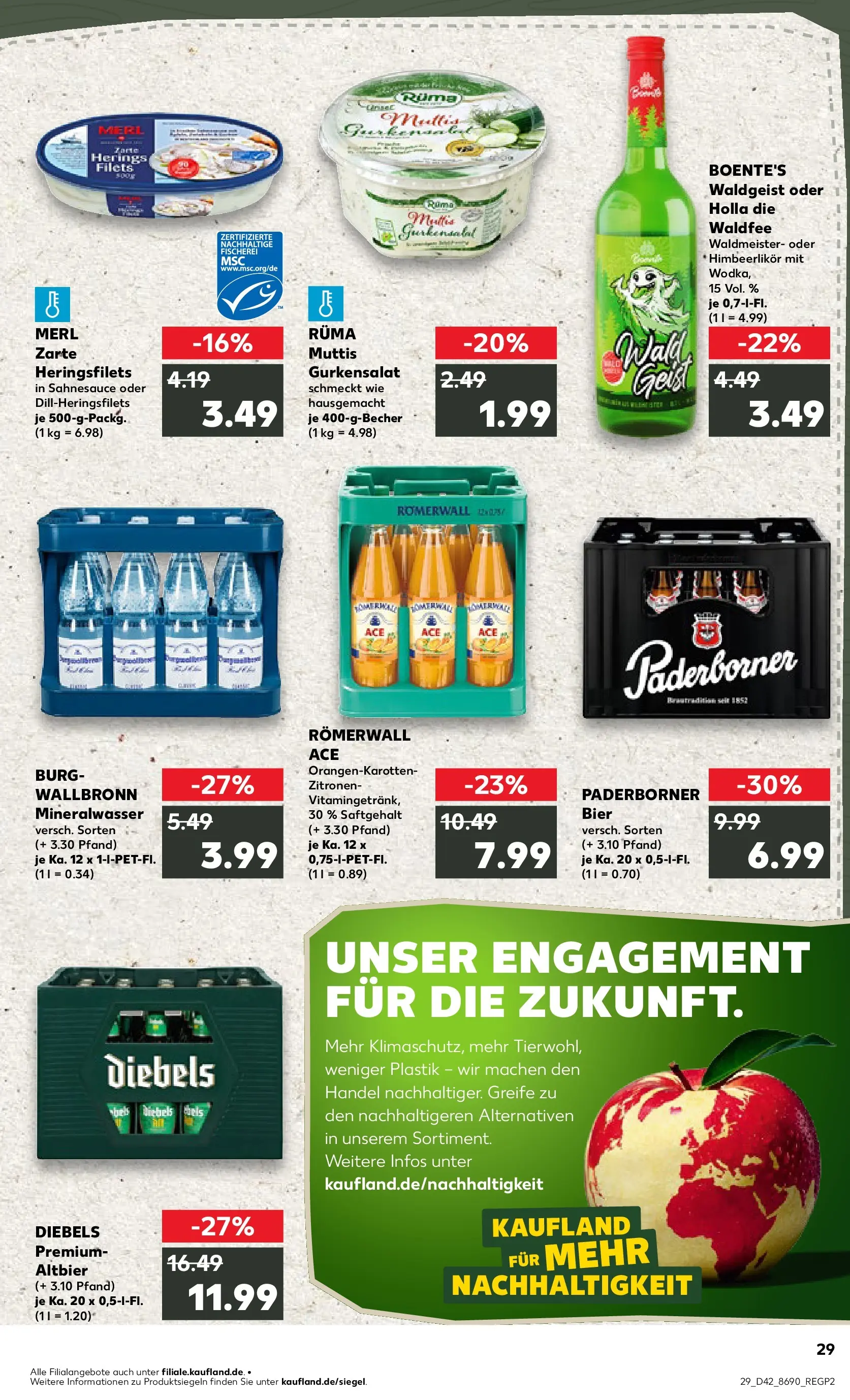 Prospekt Kaufland ab 15.10.2025 » Angebote und Werbung Online | Seite: 29 | Produkte: Bier, Mineralwasser, Diebels, Zitronen Prospekt Kaufland ab 15.10.2025 » Angebote Online zum Blättern | Seite: 29 | Produkte: Bier, Mineralwasser, Diebels, Zitronen