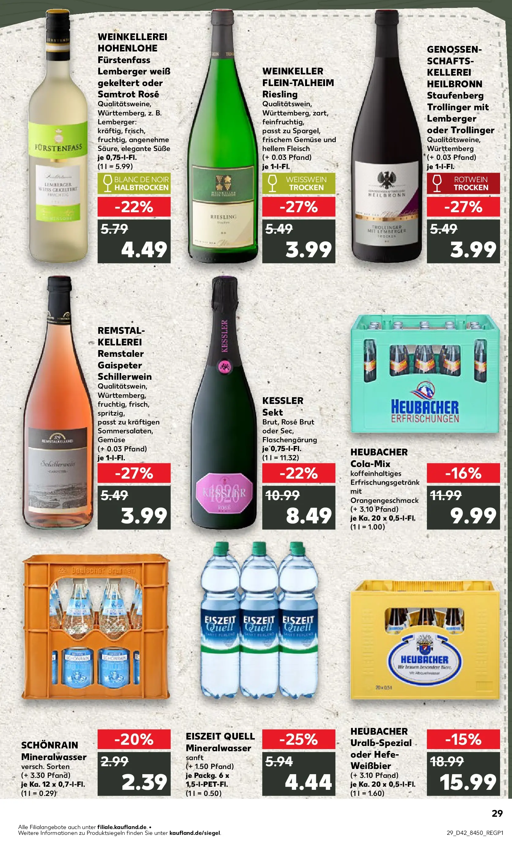 Prospekt Kaufland ab 15.10.2025 » Angebote und Werbung Online | Seite: 29 | Produkte: Sekt, Mineralwasser, Gemüse, Fleisch Prospekt Kaufland ab 15.10.2025 » Angebote Online zum Blättern | Seite: 29 | Produkte: Sekt, Mineralwasser, Gemüse, Fleisch