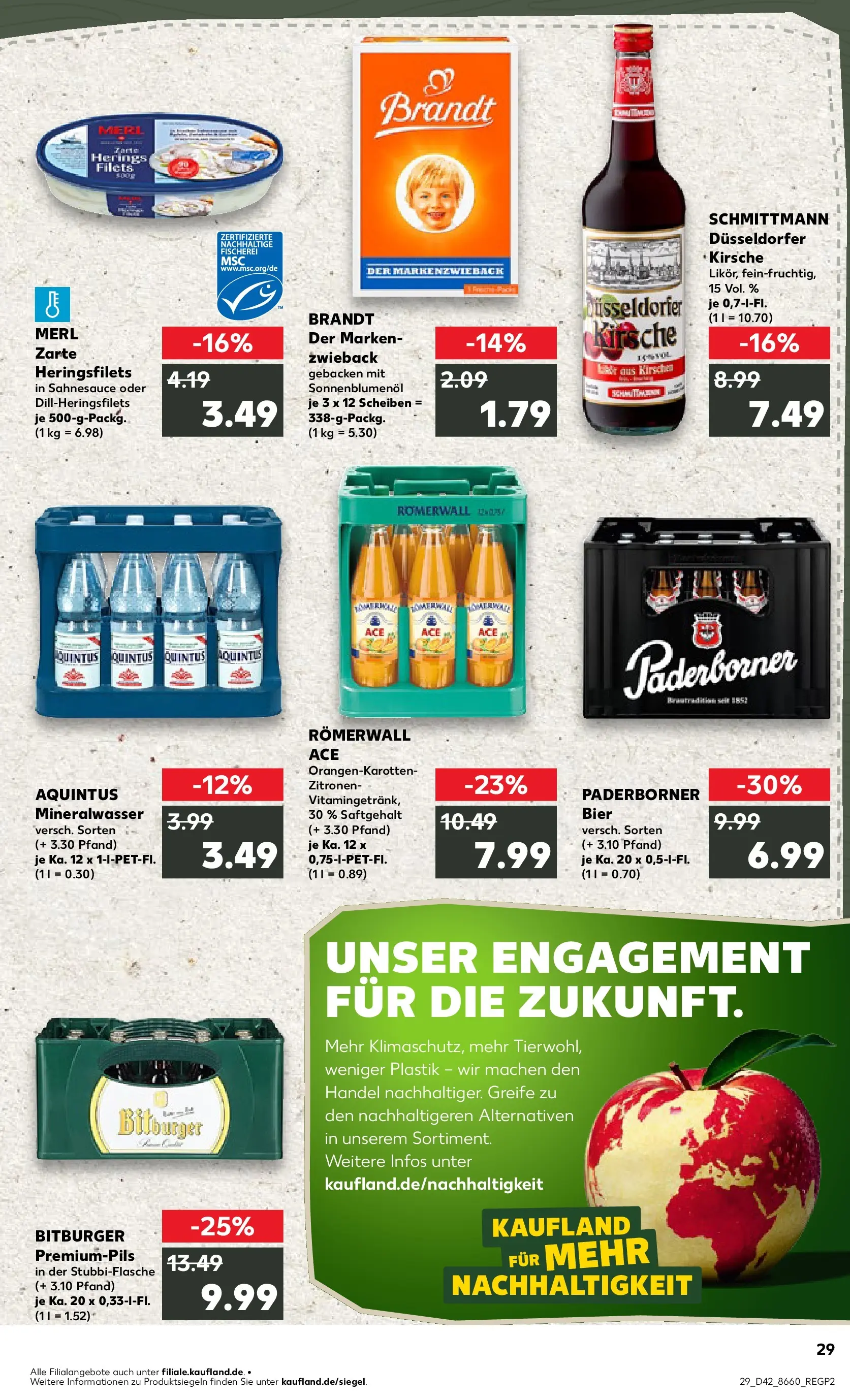 Prospekt Kaufland ab 15.10.2025 » Angebote und Werbung Online | Seite: 29 | Produkte: Bitburger, Mineralwasser, Kirschen, Zitronen Prospekt Kaufland ab 15.10.2025 » Angebote Online zum Blättern | Seite: 29 | Produkte: Bitburger, Mineralwasser, Kirschen, Zitronen