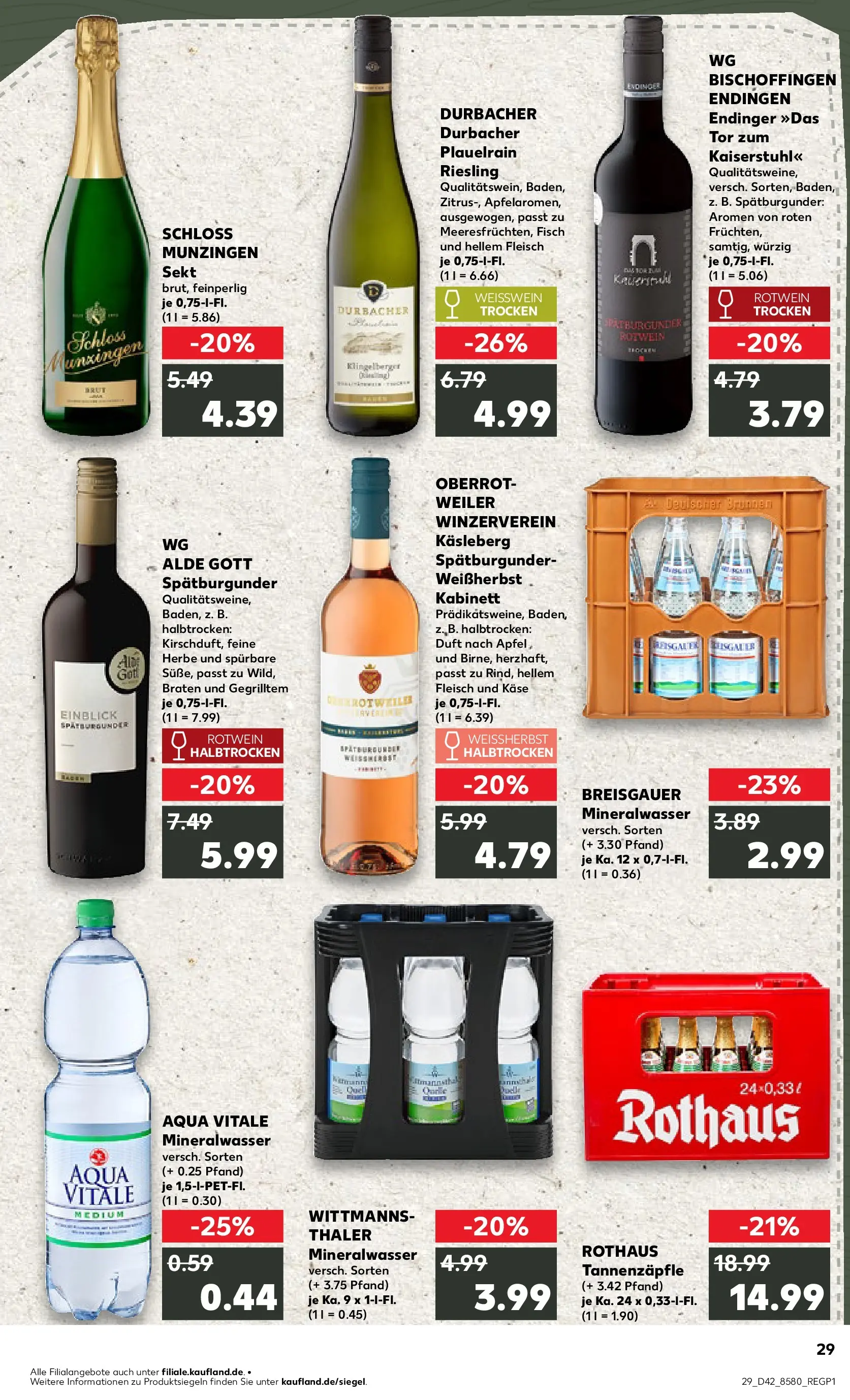 Prospekt Kaufland ab 15.10.2025 » Angebote und Werbung Online | Seite: 29 | Produkte: Käse, Sekt, Mineralwasser, Fisch Prospekt Kaufland ab 15.10.2025 » Angebote Online zum Blättern | Seite: 29 | Produkte: Käse, Sekt, Mineralwasser, Fisch
