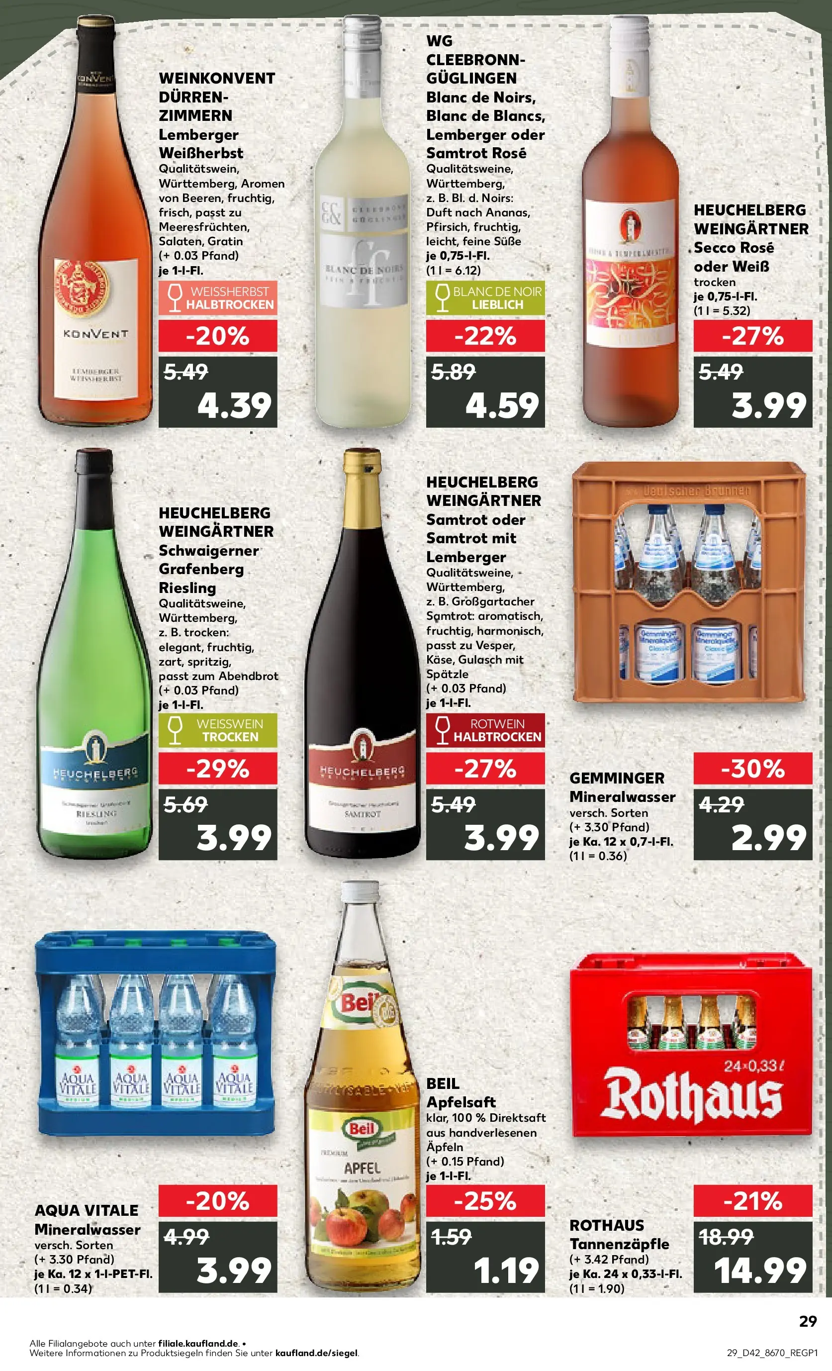Prospekt Kaufland ab 15.10.2025 » Angebote und Werbung Online | Seite: 29 | Produkte: Weißwein, Duft, Äpfel, Apple Prospekt Kaufland ab 15.10.2025 » Angebote Online zum Blättern | Seite: 29 | Produkte: Weißwein, Duft, Äpfel, Apple
