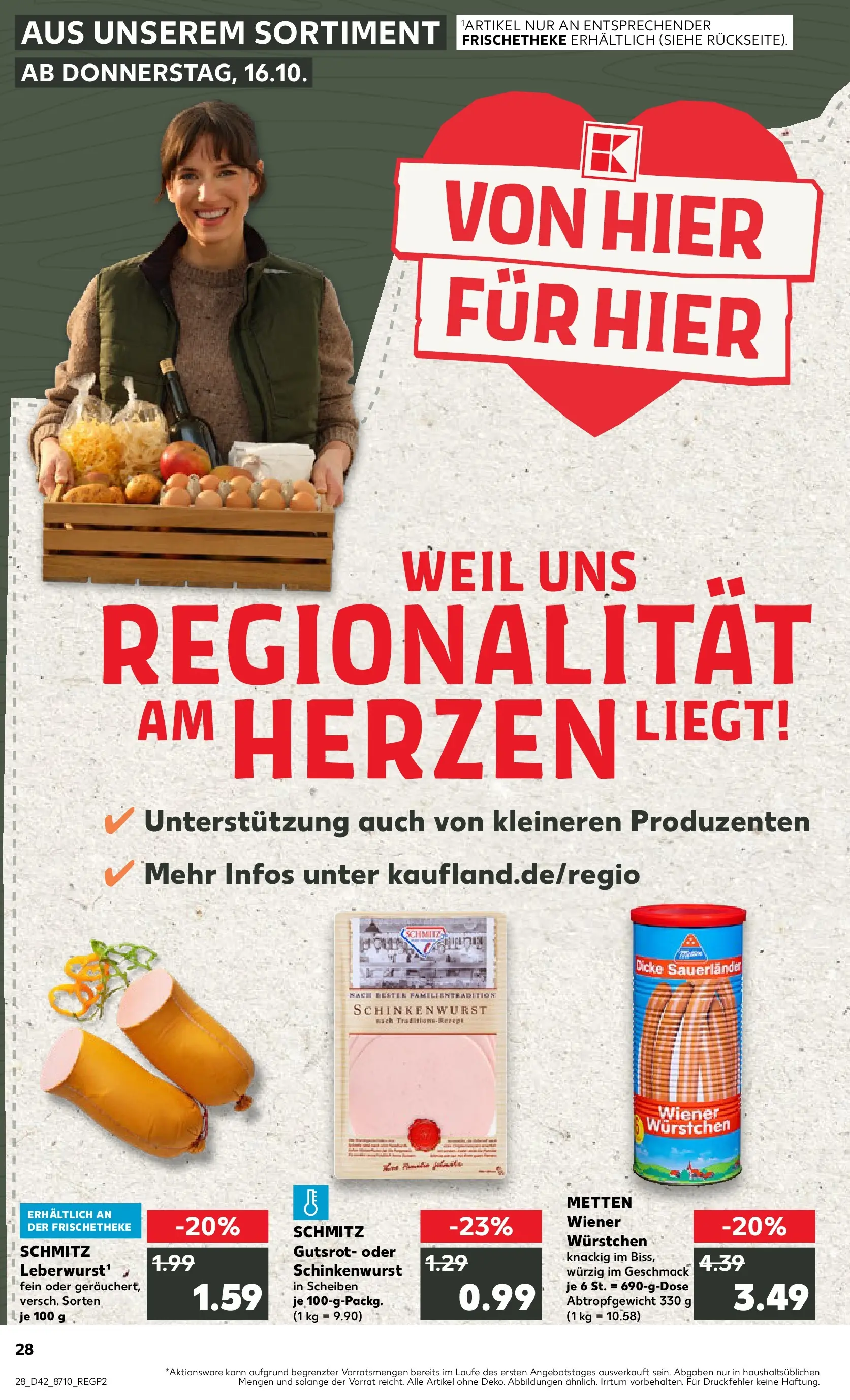 Prospekt Kaufland ab 15.10.2025 » Angebote und Werbung Online | Seite: 28 | Produkte: Wiener wurstchen Prospekt Kaufland ab 15.10.2025 » Angebote Online zum Blättern | Seite: 28 | Produkte: Wiener wurstchen