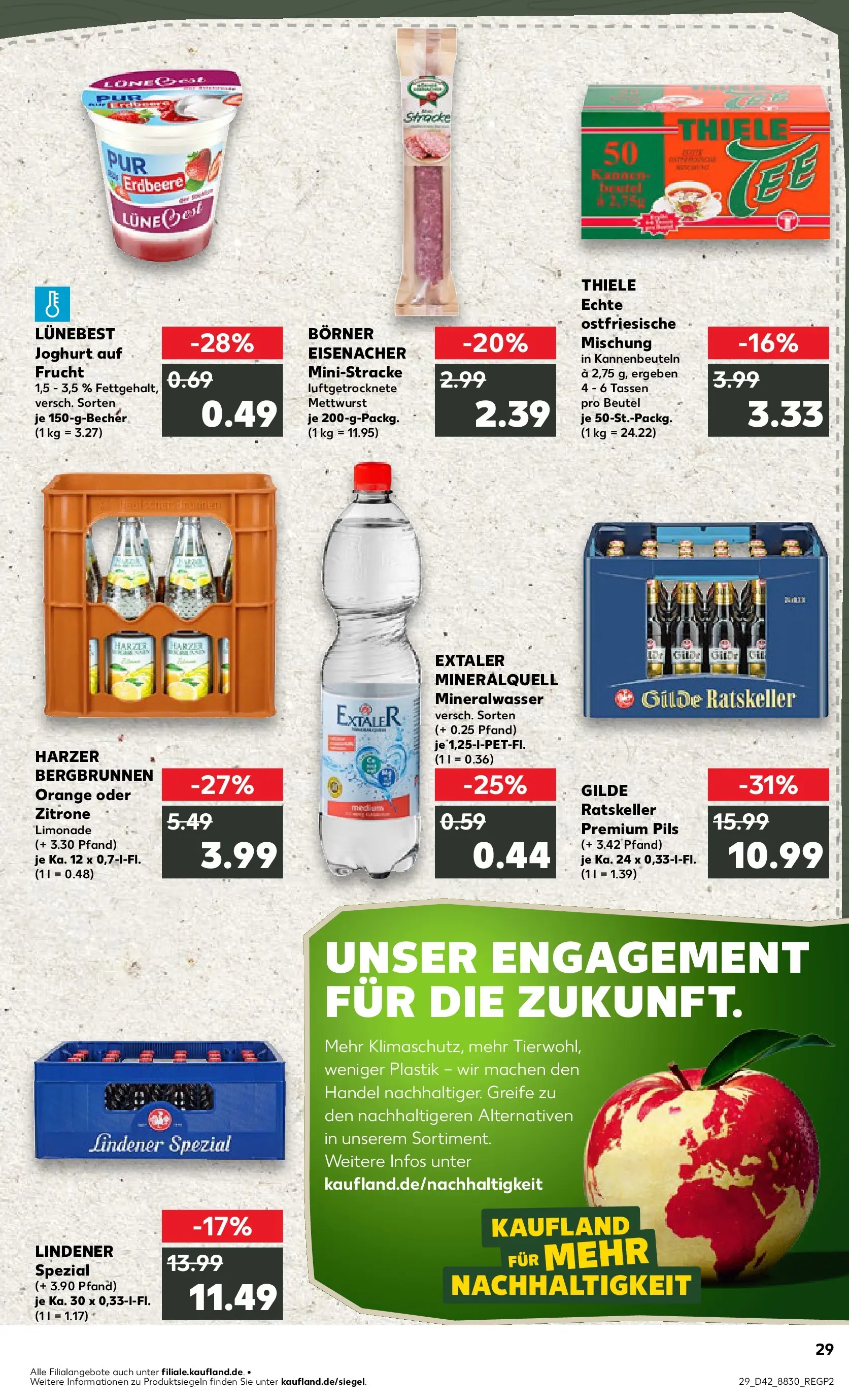 Prospekt Kaufland ab 15.10.2025 » Angebote Online zum Blättern | Seite: 29 | Produkte: Pils, Limonade, Mineralwasser, Zitrone