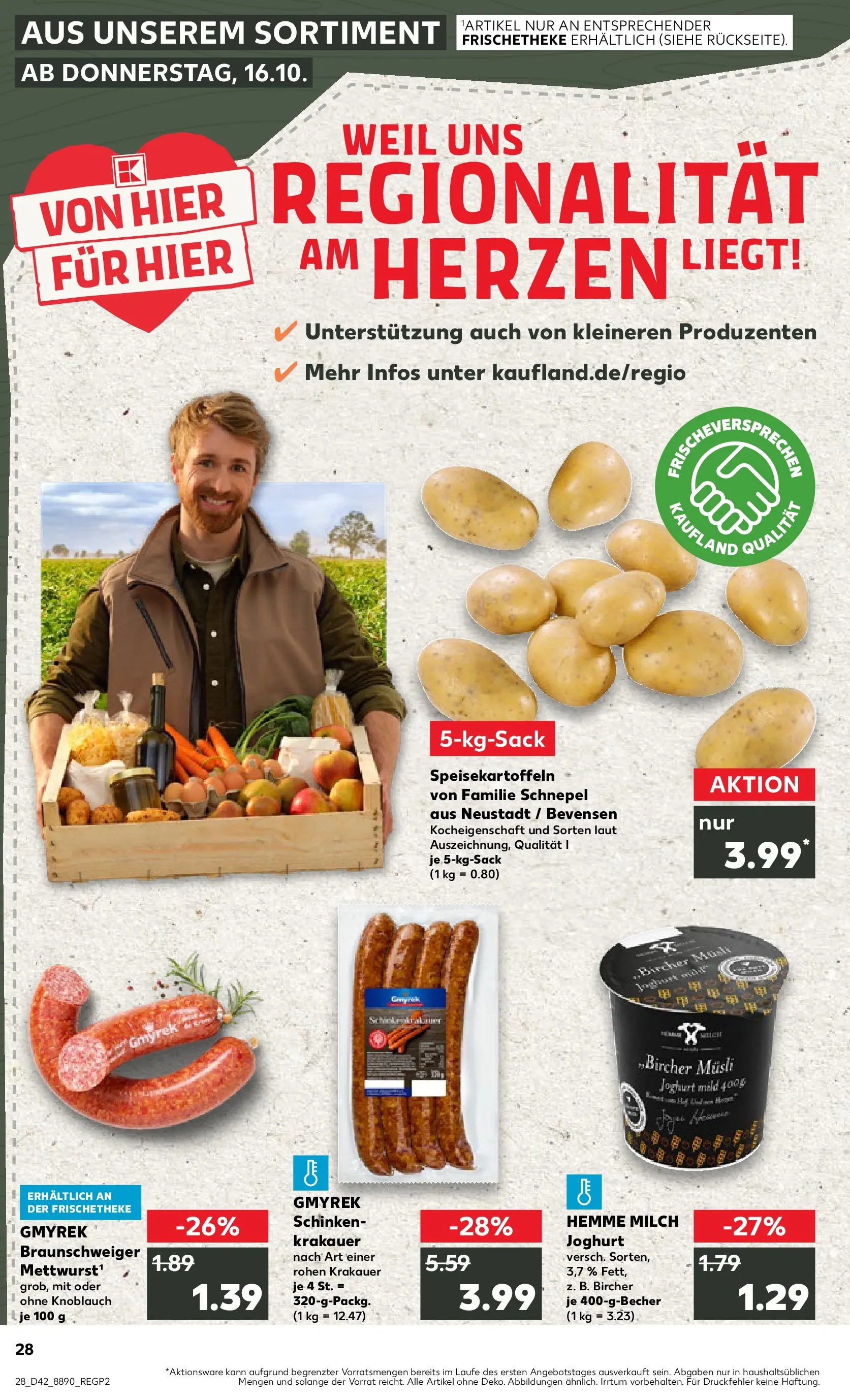 Prospekt Kaufland ab 15.10.2025 » Angebote und Werbung Online | Seite: 28 | Produkte: Musli, Milch, Joghurt, Knoblauch Prospekt Kaufland ab 15.10.2025 » Angebote Online zum Blättern | Seite: 28 | Produkte: Musli, Milch, Joghurt, Knoblauch