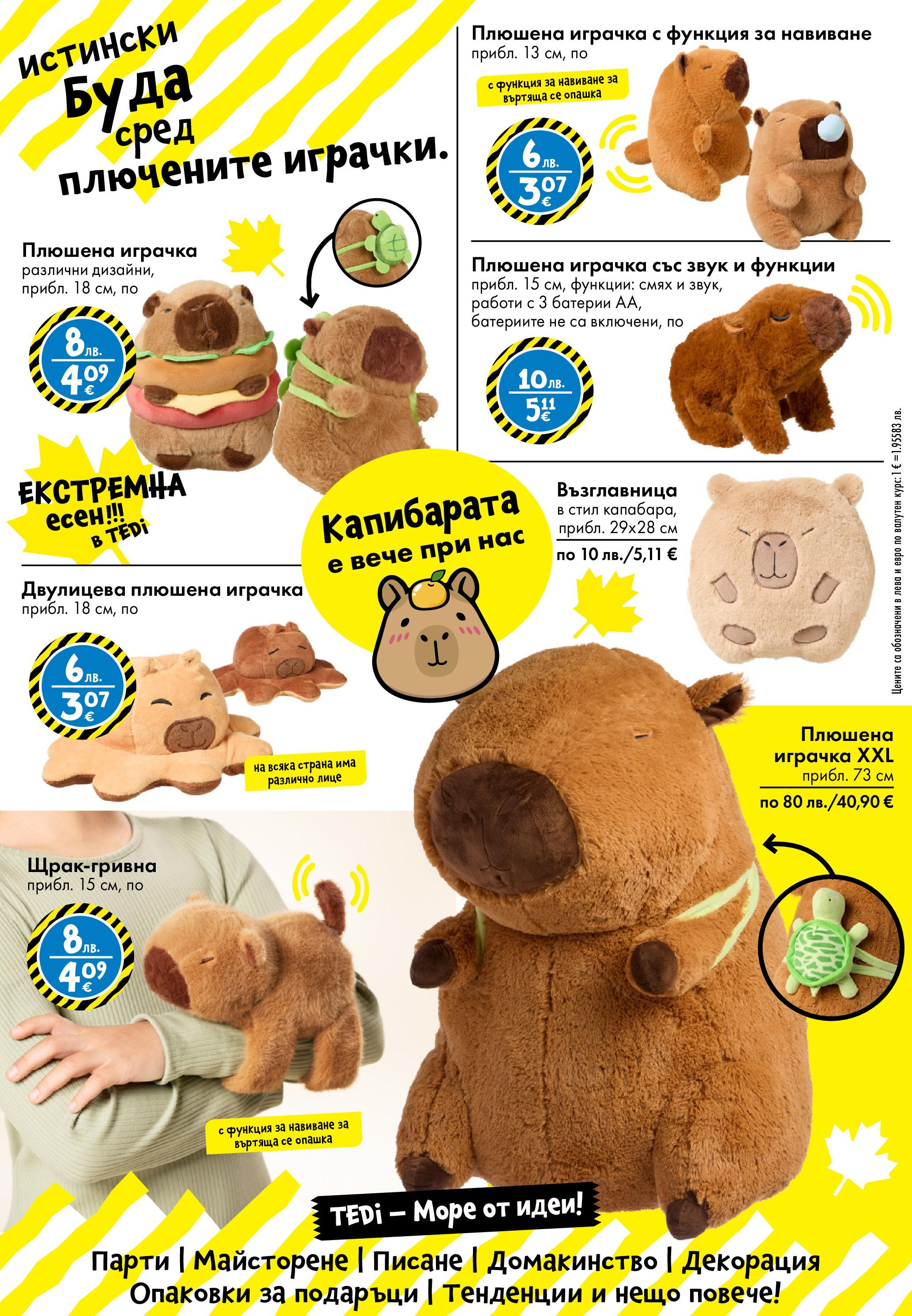 TEDi брошура валидна от: 10.10.2025 - 17.10.2025 - онлайн брошура | Страница: 4 | Продукти: Плюшена играчка, Възглавница, Батерии, Декорация