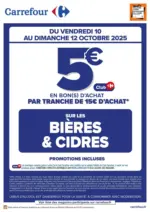 Carrefour Express Ouessant OPÉRATION BON(S) D’ACHAT BIÈRES ET CIDRES - au 12.10.2025