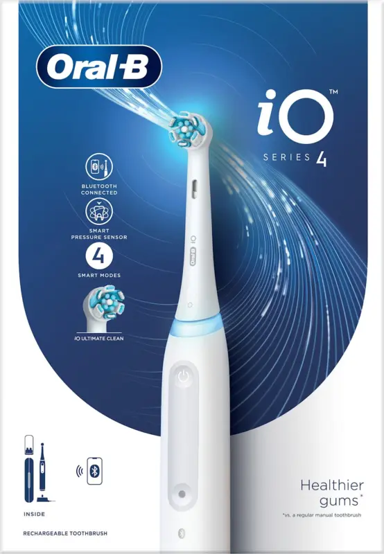 Perie de dinți electrică iO4 Quite White*timbru verde1leu