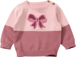 ALANA Pullover aus Strick mit Schleifen-Motiv, rosa, Gr. 86