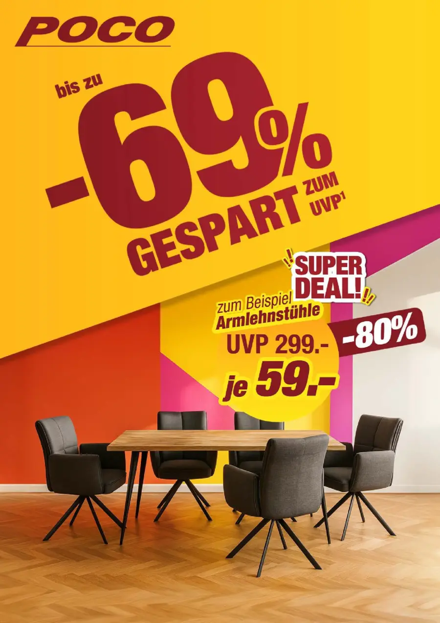 Poco: Bis zu 69% gespart