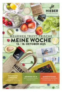 Entdecke - Hieber's Frischecenter: Meine Woche ab 12.10.2025 gültig