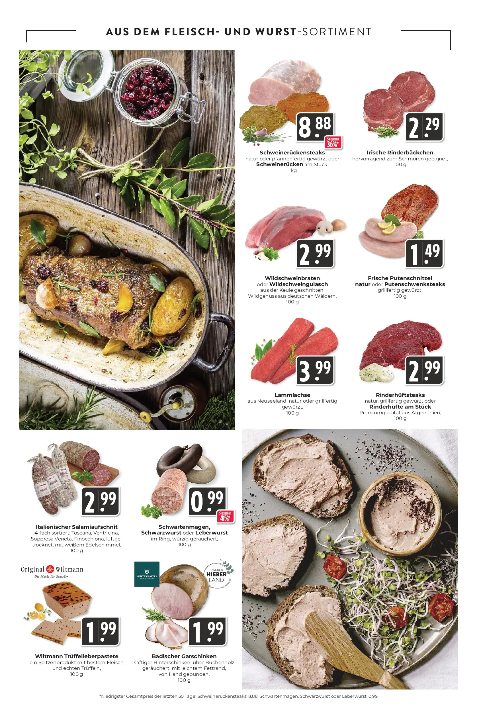 Entdecke - Hieber's Frischecenter: Meine Woche (ab 12.10.2025) zum Blättern | Seite: 4 | Produkte: Putenschnitzel, Schweinerucken, Fleisch